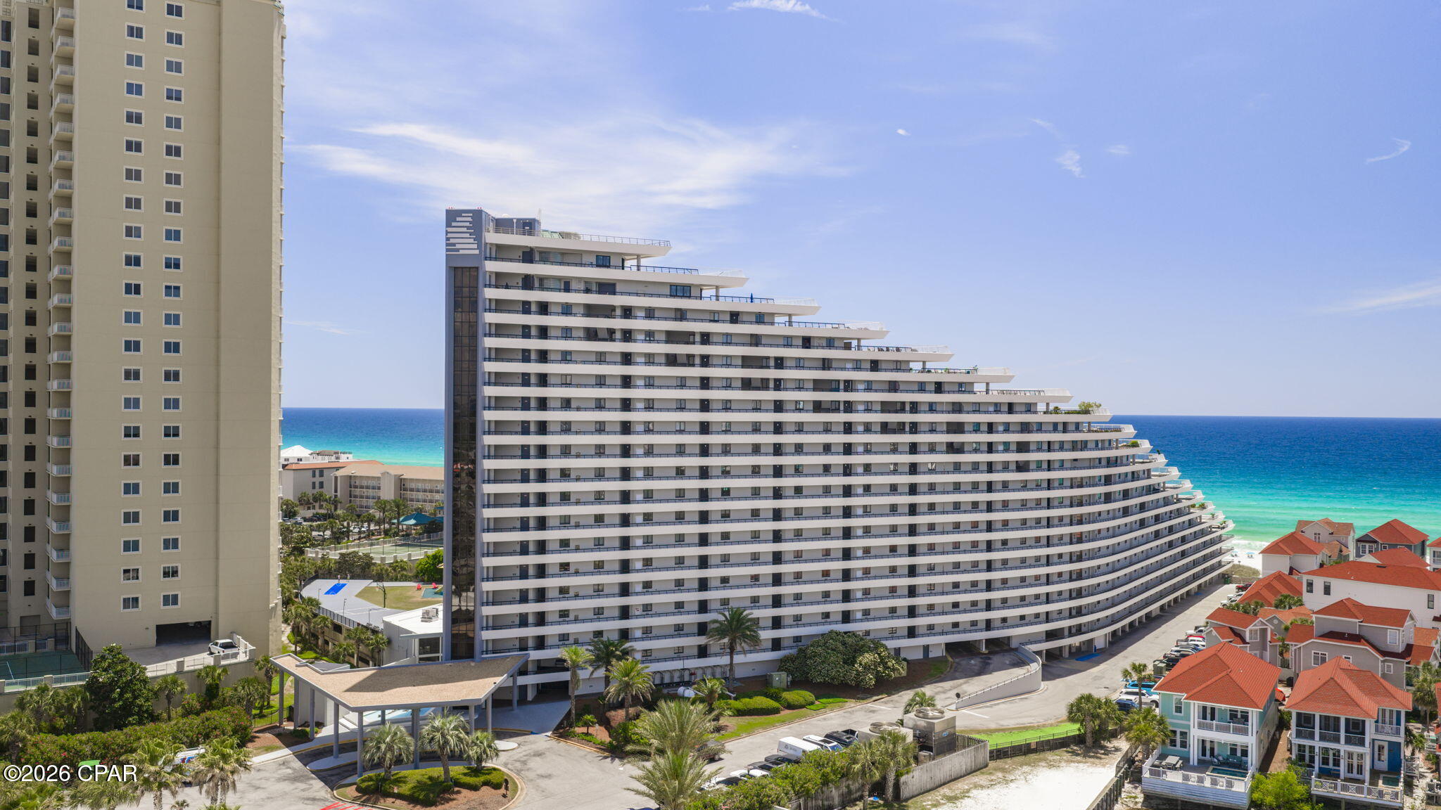 Welcome to the pinnacle of coastal living in the heart of Miramar Beach. This stunning gulf-front penthouse offers an unparalleled lifestyle where turquoise waters and sugar-white sands become your everyday backdrop. Perched high above the shoreline, Unit 1405 delivers breathtaking, panoramic Gulf views that transform every moment into something extraordinary.

Enter the open-concept layout and feel the space come alive with natural light pouring through expansive windows. The modern kitchen features upgraded appliances perfect for entertaining, while three spacious bedrooms and three full bathrooms provide comfortable accommodations for residents and guests alike. An upgraded HVAC system ensures year-round comfort in this beautifully maintained retreat.

The true showstopper is the private 2,200-square-foot terrace -- an entertainer's dream where golden sunsets paint the sky over the emerald Gulf waters. This remarkable outdoor space offers endless possibilities for al fresco dining, morning coffee rituals, or simply soaking in the salty breeze.

Location elevates this property even further. Norwood Drive Beach Access is just moments away, while Silver Sands Premium Outlets are nearby for world-class shopping. Dining, entertainment, and Publix at Grand Boulevard are all within easy reach, making daily life as convenient as it is beautiful.

With short-term rentals encouraged, this penthouse presents a remarkable opportunity for both personal enjoyment and investment income. Embrace the ultimate coastal lifestyle in one of Florida's most coveted destinations.