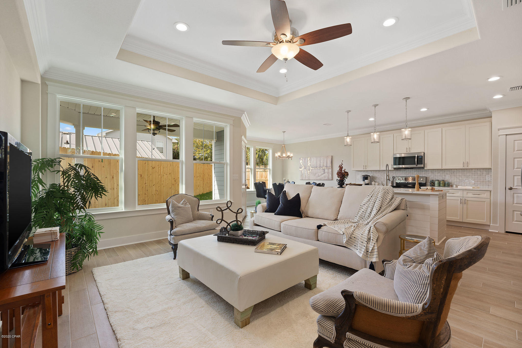 Walk to the beach! Newly constructed 2020 home on a large lot, offers 4 bedrooms, 2 baths and over 1,809 sq. ft. of beautiful living space. Just 1 mile from the beach, the closest access point is #12A. The elegant interior showcases a variety of luxurious details including wood style tile and designer lighting with quality fixtures and finishes throughout. Prepare a meal with ease in the stylish kitchen with Callacutta Laza quartz counters, chic tile backsplash, stainless steel Samsung appliance package, and modern soft close shaker style cabinets with shiplap on island. Energy efficient double pane windows, R- 38 and R-13 rated attic insulation and walls, as well as a Goodman 3 ton AC system and 50 gallon Goodman water heater add savings and comfort to this brand new home. Beachside living awaits!
