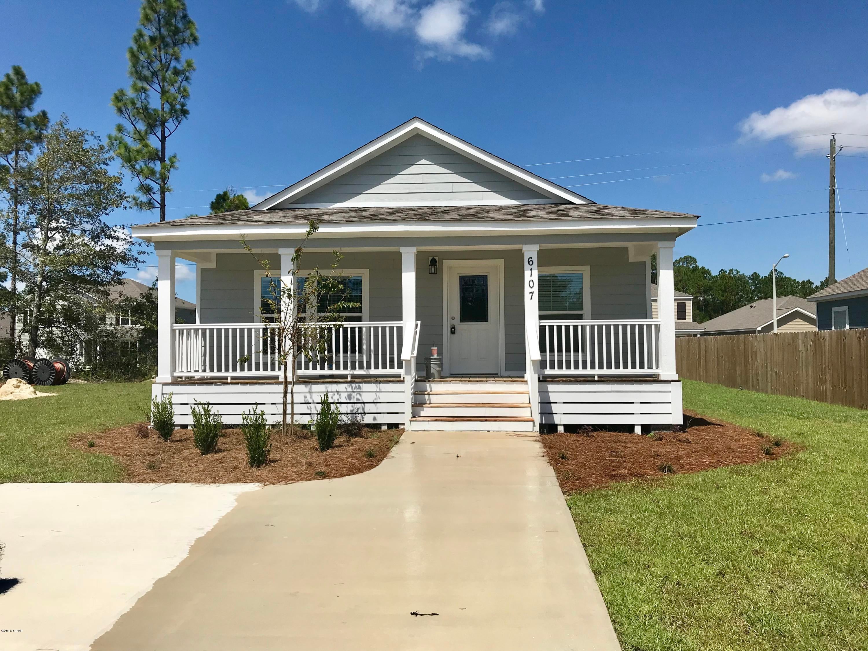 New Florida style cottages at affordable prices. Excellent location just North of Panama City, close to the beaches and the International Airport. This cottage is 3 bedroom with 2 bath. Offers New home kitchen appliances, excluding washer/dryer. Hardie Board Siding exterior, with Southern charm. This home qualifies for USDA, VA, and FHA Financing.