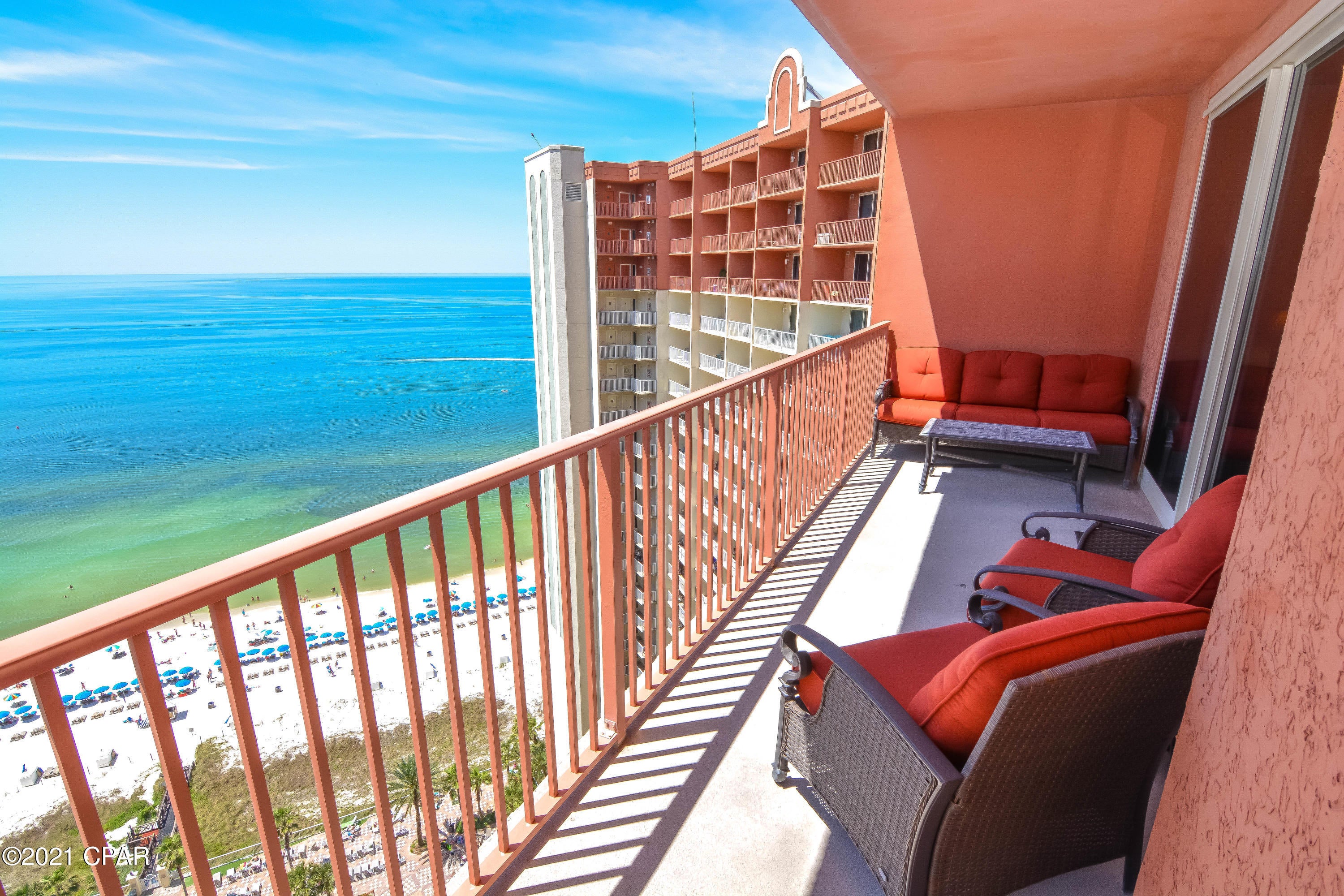 Gulf front master floor plan. 1 bedroom with bunk room overlooking the gulf. Shores is one of the best rental generators on the beach. This unit is grossing $35k-37k annually.  -renovated  2020! -Enjoy the beautiful views from private balcony, open floor plan, and master suite -Master is Gulf front with private access -Largest resort pool in Panama City with grill and bar. -Large flat screens all rooms -Nicely appointed kitchen and fully equipped. -Sleeps 6 people with queen sleeper sofa. -Wi-fi, cable, TV's in bedrooms, washer and dryer. -Central Panama City Beach with outstanding restaurants nearby. RENTALS CONVEY WITH PURCHASE, EASY SWITCHOVER!