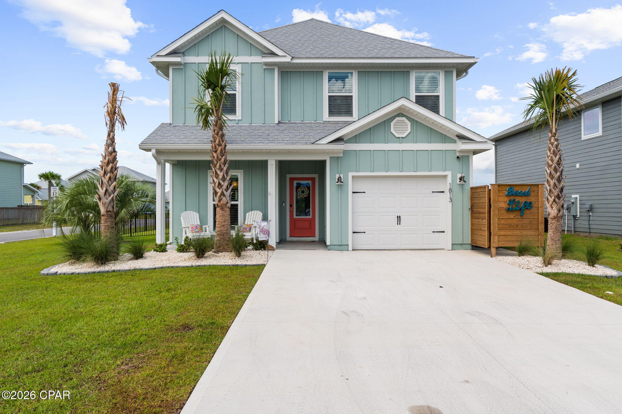 LIVE WINDMARK BEACH!! Experience the laid-back lifestyle of WindMark Beach at 1813 Backwater Rd, a beautifully designed 4BR/3.5BA two-story home of comfortable living space & easy access to the beach. The spacious floor plan combines modern finishes, flexible gathering spaces & a thoughtful layout ideal for a full-time residence, vacation getaway or coastal investment. Step inside to a bright, open-concept living where a stylish kitchen serves as the heart of the space with quartz countertops, Shaker-style cabinetry, stainless steel appliances & a large center island. With plenty of room for meal prep, casual dining & entertaining, the kitchen opens effortlessly to the main living area so everyone can stay connected. Conveniently located on the first floor, the spacious primary suite provides a relaxing retreat at the end of the day. The ensuite bath features an oversized modern tile shower with glass enclosure & a generous walk-in closet offering plenty of storage. An epoxy-coated patio floor adds a polished, easy-care finish, while the private pool & charming water views create your own backyard oasis for morning coffee, afternoon swims, evening cocktails & effortless entertaining with family & friends. The garage also features a durable epoxy-coated floor, adding a clean, finished touch to this versatile space.Upstairs, a second family room provides valuable bonus living space perfect for a media room, game area, home office or comfortable guest retreat. Three additional bedrooms & two full baths complete the second level, creating an ideal layout for hosting family & friends while maintaining privacy between the primary suite & guest accommodations. Beyond the home, the WindMark Beach lifestyle is the real showstopper. Spend your days enjoying the shoreline, taking a leisurely walk or bike ride along scenic paved trails, cruising the neighborhood by golf cart or simply slowing down & enjoying the natural beauty of Florida's Forgotten Coast. WindMark Beach offers multiple beach access points, scenic boardwalks & trails, two resort-style community pools, playground areas & gathering spaces, while the Village Center brings dining, fitness & other conveniences right into the community. The location also puts you within easy reach of downtown Port St. Joe, where locally owned restaurants, boutiques, shops, marina activities & the welcoming atmosphere of this charming coastal town are just a short drive away. When you're ready for sand & saltwater, beautiful beaches are within walking distance, making spontaneous beach days, sunset strolls, shoreline fishing & relaxing by the Gulf part of everyday life. From mornings on the patio overlooking the water to afternoons at the pool, golf cart rides through the neighborhood & unforgettable sunsets along the shoreline, this is your opportunity to enjoy the Forgotten Coast lifestyle every day. Call for your private tour & LIVE THE BEACH LIFE!