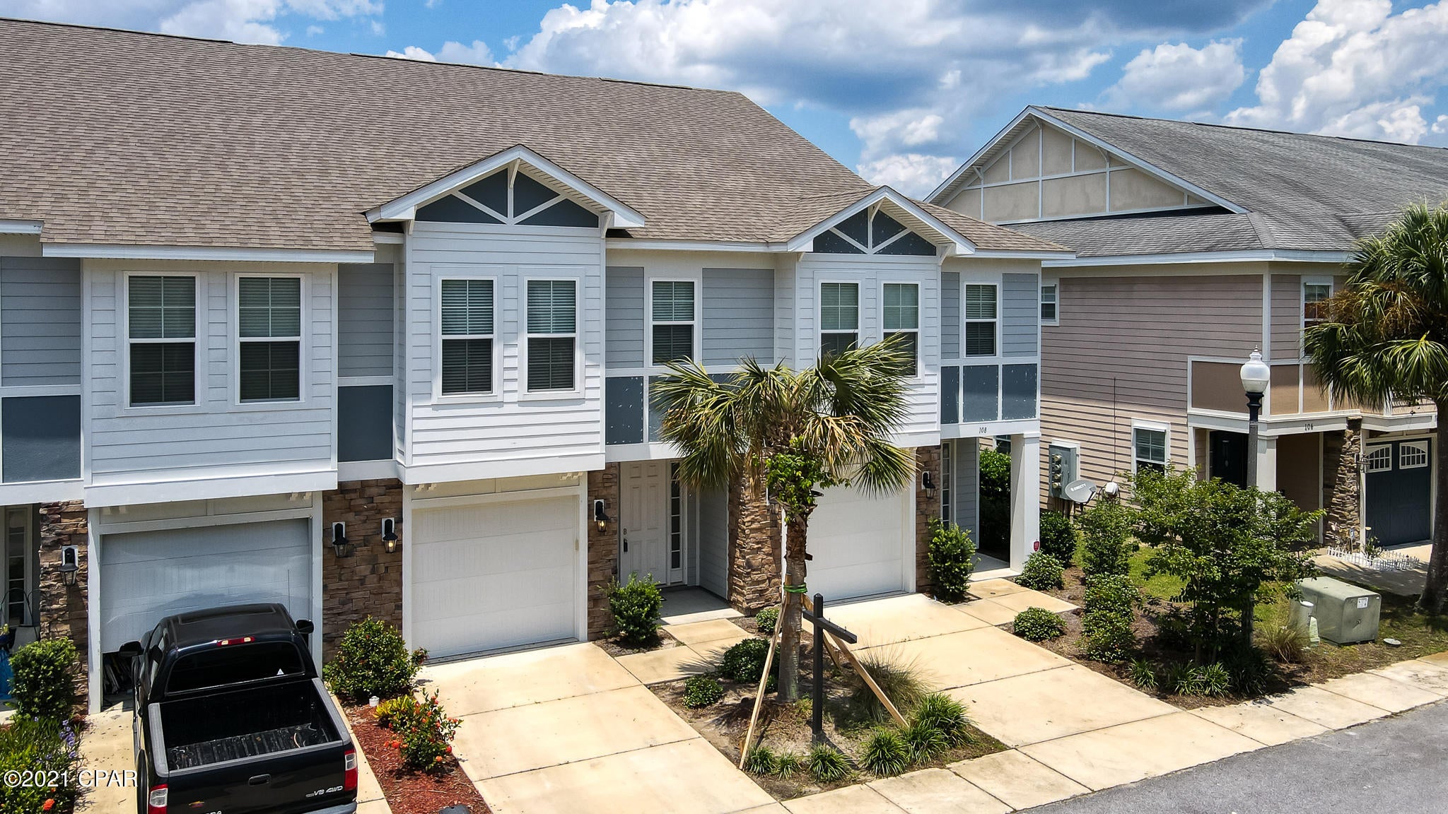CURRENTLY UNDER CONTRACT, SELLER ACCEPTING BACKUP OFFERS.  Welcome to Waterfall Townhomes!  This community is tucked away yet ideally located close to everything Panama City Beach has to offer!  Take Alf Coleman Rd straight to the beach just 3 minutes away or spend the day at the relaxing community pool.  Inside the residence, features include vinyl plank flooring downstairs with carpet flooring upstairs, stainless steel appliances and granite countertops.  The first floor offers an inviting open concept living/kitchen space that is ideal for relaxing and hosting guests.  Upstairs you'll find a large master suite, complete with a walk in closet, a jacuzzi style tub and a walk-in tile shower.  Once you're settled in for the evening, relax on the back patio with friends and family.
