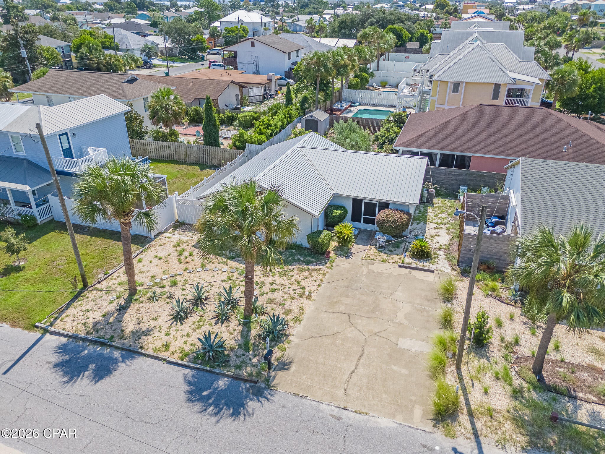 Just 2 blocks from the sugar white sands and emerald waters of Panama City Beach, this home is your opportunity to create your own coastal retreat! With No HOA, you'll have the freedom and flexibility to truly make this property your own, whether you're looking for a primary residence or second home.
Fresh interior and exterior paint gives the home a clean updated feel, 2 bedroom,  2 full baths.  Bring your vision and personal touches to make it exactly what you want!
Location, potential, No HOA, and just 2 blocks to the beach, couple blocks to lagoon and boat ramp, you can't beat this deal! Don't miss your chance to own a piece of the beach lifestyle at an incredible value.
If measurements deemed important buyer to verify