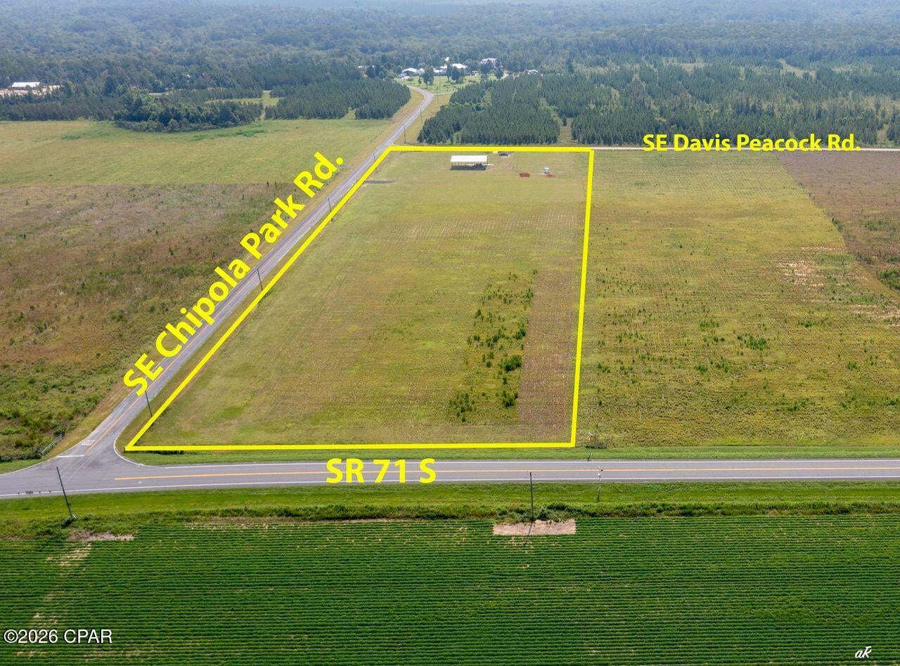 RV Ready!  This property is ready to set up your RV Vacation Home! Very close to freshwater fishing, saltwater fishing and public boat ramp. OR build your vacation home and store the RV while building!  Property offers 'new' 40 ft. x 60 ft. Pole Barn, Deep water Well & Pump, Septic tank and Power pole.  All 10 acres are cleared and mowed field grass.  Perfect for grazing Animals.  Also installed two Driveways.  Close to Port St. Joe, Mexico Beach and Panama City.