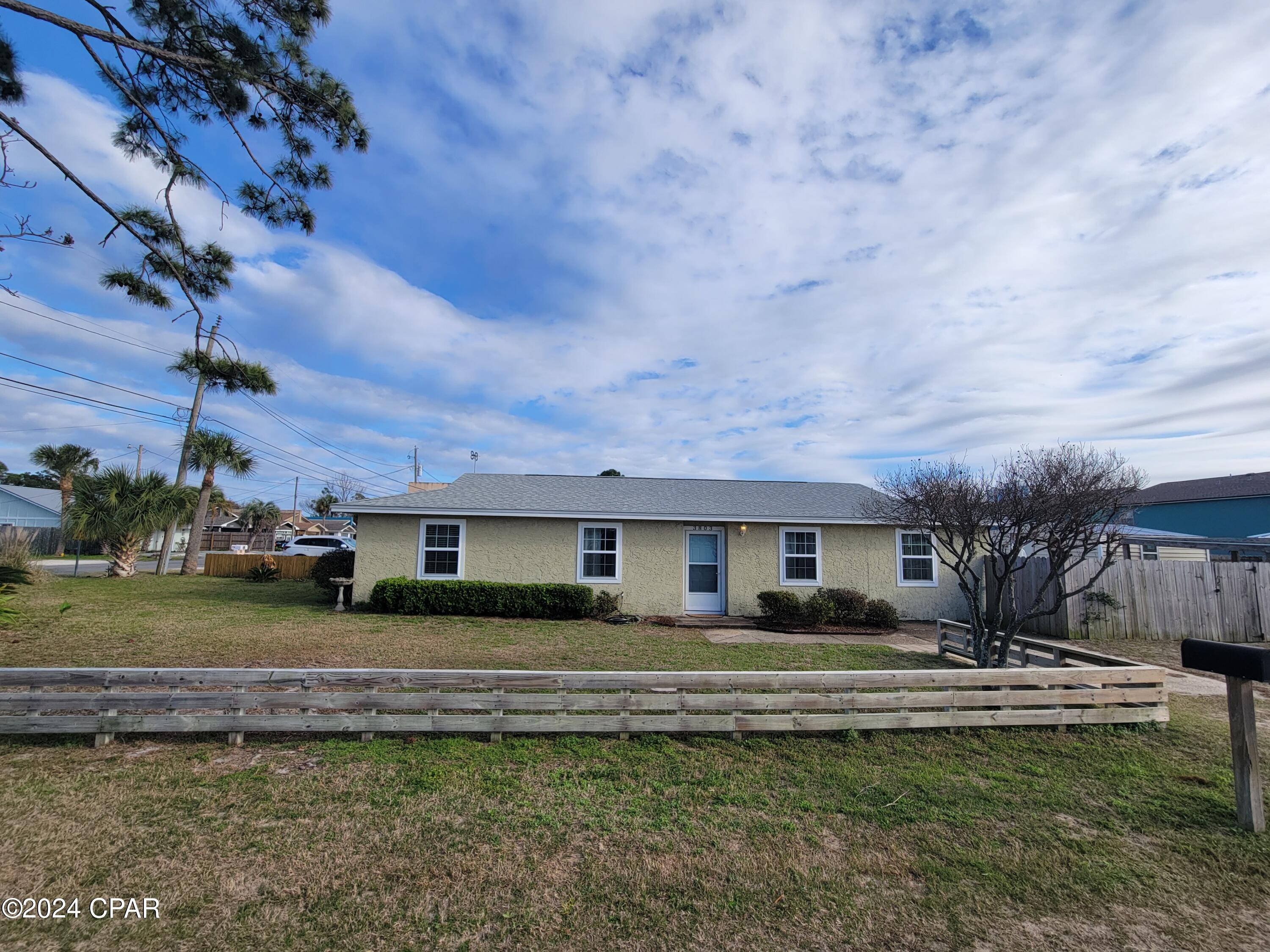 Conveniently located to the beach, this 3 bedroom, 2 bath home features an open living room/dining room, bonus room and large laundry room. Fenced side and back yard included large storage shed. Property on septic system. Pets negotiable $250 pet deposit/$50 pet fee/$25 month pet rent.