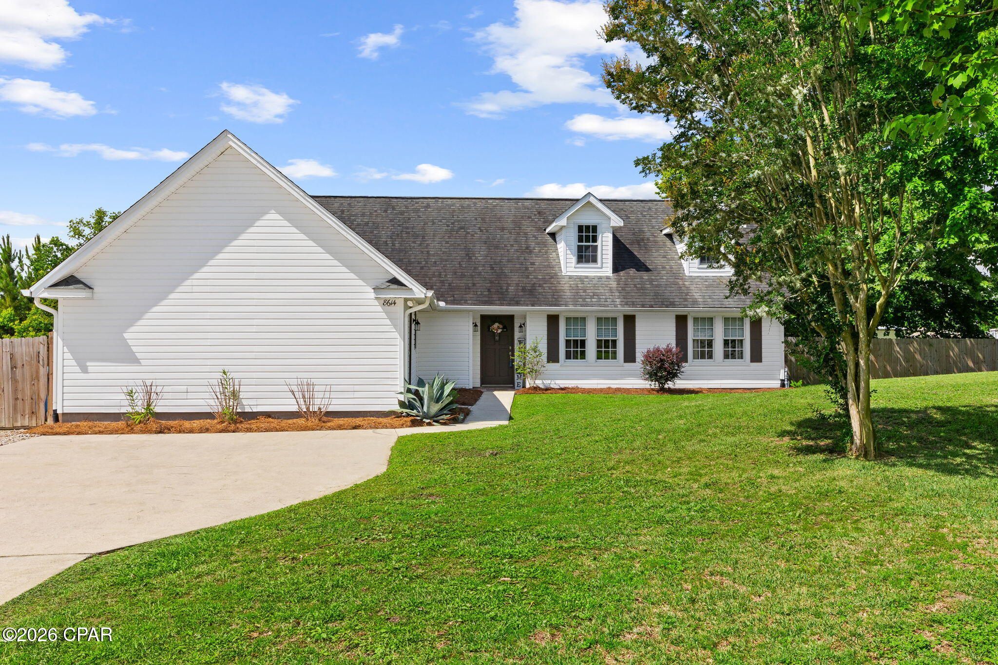 Welcome to 8614 Wood Circle, a peaceful retreat tucked away on a quiet cul-de-sac in Panama City. Offering the perfect balance of privacy and convenience, this property provides a serene setting away from the hustle and bustle of town while still being within an easy commute to both Naval Support Activity Panama City and Tyndall Air Force Base.
Situated on a spacious lot with a large yard, this home offers plenty of room to relax, play, garden, or create your own outdoor oasis. The expansive backyard is ideal for entertaining family and friends, featuring a beautiful patio area perfect for outdoor dining, morning coffee, or evening gatherings. A separate fire pit creates the perfect setting for enjoying cool evenings under the stars and making lasting memories year-round.
Inside, you'll find a thoughtfully designed split floor plan offering both comfort and privacy. The home features 3 bedrooms and 3 full bathrooms, including a spacious primary suite complete with a private ensuite bath. A second bedroom also features its own ensuite, making it ideal for guests, multi-generational living, or providing additional privacy for family members.
One of the secondary bedrooms is exceptionally large and offers incredible flexibility, with the potential to be converted into two separate bedrooms with the simple addition of a wall--creating an opportunity for expanded living space without a major renovation.
Adding to the home's versatility is a stunning spiral staircase that leads to an expansive upstairs bonus room. This impressive space can easily serve as a fourth bedroom, media room, game room, home office, fitness area, or guest retreat, providing endless possibilities to suit your lifestyle needs.
Located at the end of a quiet cul-de-sac with minimal traffic, this property offers the privacy and peaceful atmosphere many buyers desire while remaining conveniently close to shopping, dining, schools, and the area's major employers. Combining space, flexibility, and outdoor enjoyment, this unique property offers the best of Florida living in a highly desirable setting.