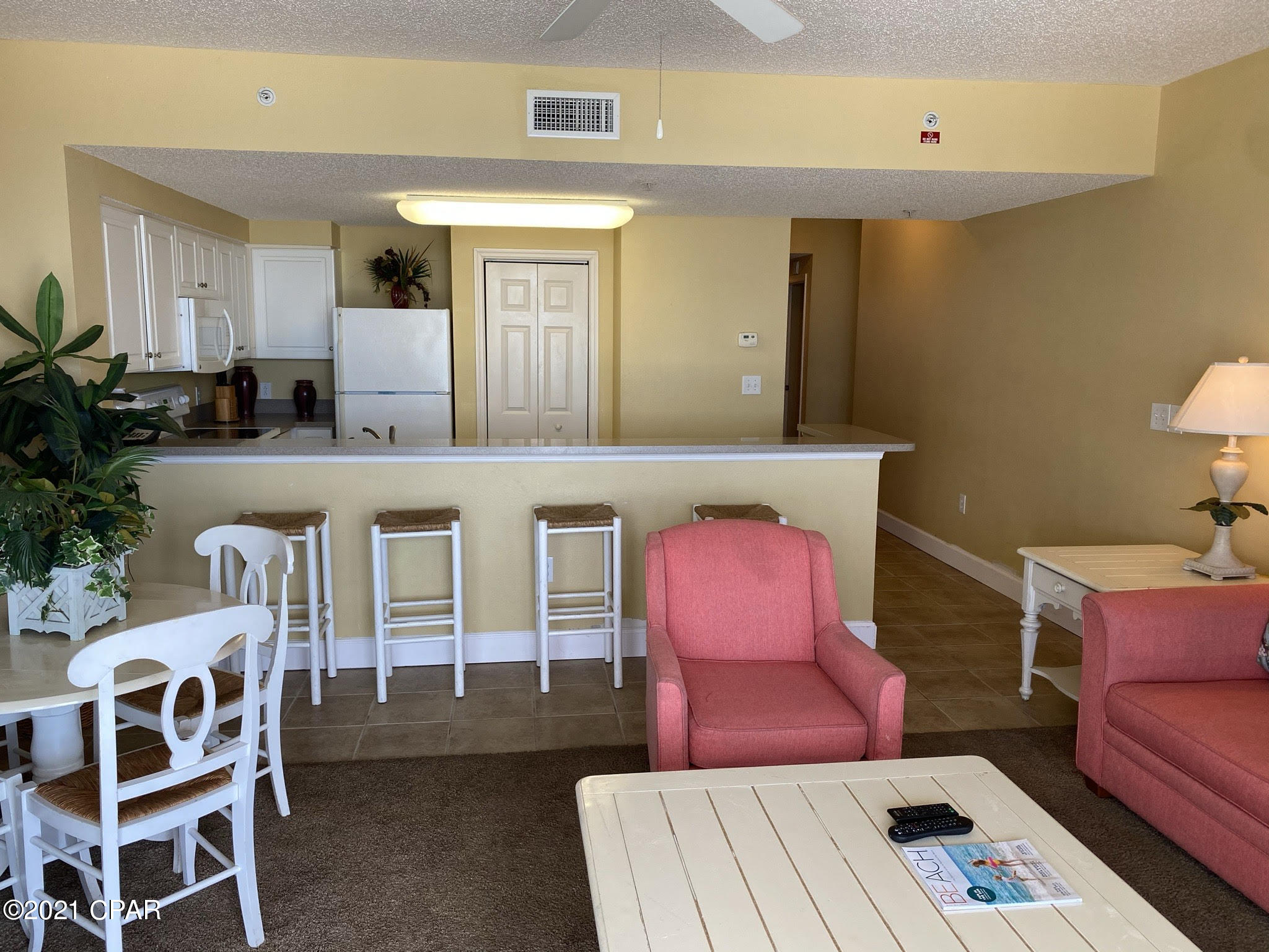 Back on the market!  Welcome to Majestic Beach Tower I.  This beautiful 2 bedroom, 2 bath unit is on the 2nd floor so elevator times are practically non existent.  This full furnished unit is rental ready, and has an amazing Gulf view.  Majestic also boasts multiple pools, a large fitness center, movie theater and parking garage.  Often considered one of the top rental destinations in PCB, Majestic Beach is located in the heart of it all.