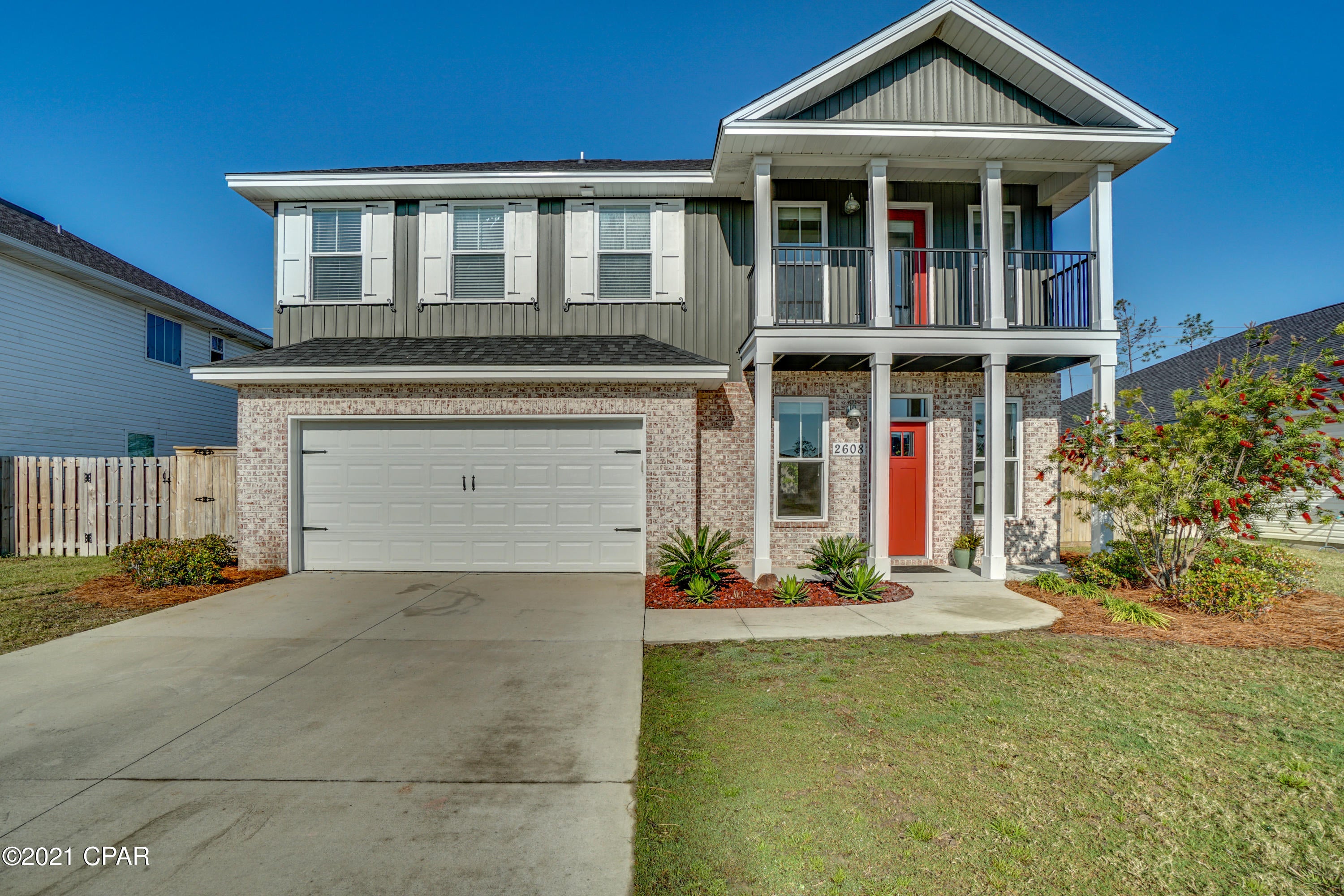'CURRENTLY UNDER CONTRACT, SELLER ACCEPTING BACKUP OFFERS' You do not want to miss the opportunity to see this conveniently located, 4 bedroom 2 and a half bath home home in The Pines of Lynn Haven! Built in 2018, this home features a spacious open floor plan with LVP  flooring throughout the home. The interior has been recently repainted and the kitchen has stylish, upgraded cabinets, granite countertops and stainless steel appliances with a large island to include a breakfast bar.  All cabinets and drawers have soft opening and closing.  There is a great bonus or flex space at the top of the stairs that is perfect for a home office, play room, or a teen hangout spot.  Outside, you will find that the home is beautifully landscaped.  All measurements are from The Property Appraiser's websi