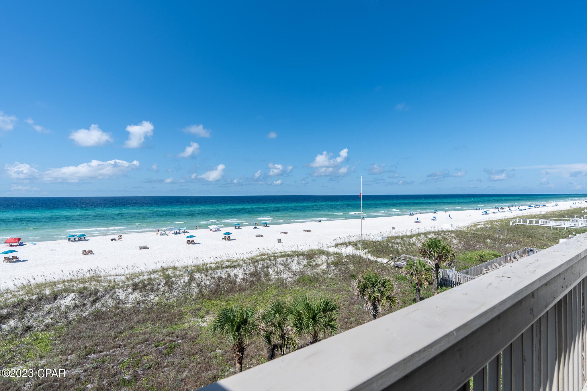 HIGHEST AND BEST OFFERS TO BE SUBMITTED FOR CONSIDERATION BY HIGH NOON CST 1/5/2023 AND WITH A DECISION TO BE MADE AT HIGH NOON CST ON 1/6/2023. 

Owned by long time real estate investors who are ready to retire. This is the lowest price unit in the complex and only one of seven condos with west sunset facing windows. PRICED TO SELL AT $715,000.

Unit 42 is well maintained and has had the A/C replaced in 2016, the Hot Water heater replaced in 2017, bathrooms remodeled in 2019, all CPVC replaced in 2019,  the exterior doors, sliding glass doors and windows replaced in 2020, the kitchen remodeled in 2021 and all special assessments for the exterior walkways and stairwells have been paid in full ($65,000 ). 

Once inside, you are invited to sit back and relax at your new Gulf front retreat at Ramsgate Harbour 42. With 550 feet of gated, community beachfront, you have just found yourself one of the lowest density beaches in all of Panama City Beach with only 66 condos and hundreds of feet of white sandy beaches to enjoy.

This property is also a rare endcap unit that offers an extra living room window that allows the rare amenity of plenty of natural light inside your condo. This additional window faces West and looks over the gated community pool and out toward the stunning sunsets over the coast.
This 1,062 sq ft floorplan is well planned over two floors and offers 2 bedrooms and 2.5 bathrooms. Your updated kitchen, laundry, and entertainment spaces are conveniently located on the primary floor and the half bath. Venturing upstairs, you'll find the upgraded guest bedroom overlooking Jamaican Lake, the guest bathroom with access to the hall, and the primary suite. The king-sized primary suite offers an upgraded double vanity and shower/tub combo, unbelievable views of the Gulf, and your own private balcony access.
You'll make the most out of the Florida weather with two Gulf-facing balconies, one on each floor of the condo. Both balconies run the width of the condo and offer unobstructed, panoramic views over the sugar-white sand and emerald waters of the Gulf of Mexico. 
Kitchen upgrades include silestone counters, shaker-style cabinets, lighting, and stainless steel appliances. Enjoy casual meals from your eat-in breakfast bar or spread out with family gatherings at your designated transitional dining space. Enjoy the panoramic views from inside the condo with ample windows and natural light easily reflected around the room with a wall of mirrors, which not only visually brings the outdoors indoors but also makes the space feel airy and open compared to other units in the complex. Bathroom flooring and vanities have also been upgraded, and the laundry area has been updated to include shelved storage, a folding station, and a convenient place to offer a welcome book to rental guests. 
Complex amenities include 550 ft of gated beach access, a gated community pool, and covered parking.
Nearby offerings include: Bayou Bills across the street, two grocery stores one block away, Camp Helen one mile away, a public boat launch for Lake Powellone mile away, Rosemary Beach, 30A and 30Avenues are all four miles away, Pier Park is seven miles away, and ECP International Airport is18 miles away. 
With location being one of the primary indicators of future appreciation probabilities, Ramsgate Harbor offers an incredible opportunity at its new price point. With convenient access to all that 30A and Panama City Beach have to offer, this condo is perfect for those who like to have access to events, dining and retail options, but also like keep the peace and quiet of low density locations.

Repairs/Upgrades:
A/c replaced in 2016
Hot water heater in 2017
Bathrooms redone in 2019
All CPVC replaced throughput entire condo in 2019
Exterior windows and sliding doors in 2020
Kitchen remodel in 2021
Special assessment of $65,000 in 2022: Paid
Exterior walkways and stairwells in 2023