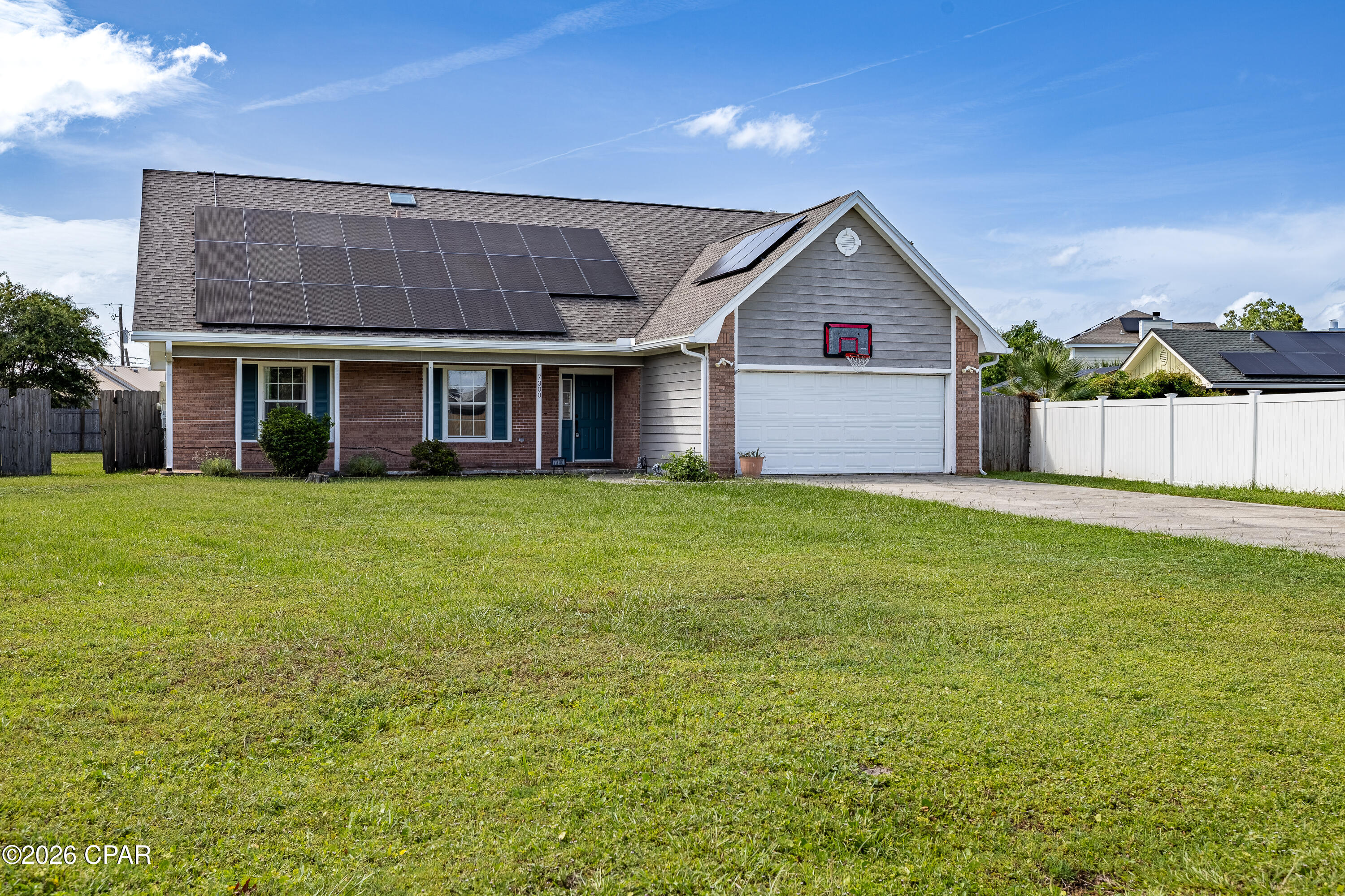 Welcome to 7300 Rodgers Drive--a spacious and inviting 5-bedroom, 3-bathroom home located in a highly sought-after neighborhood!
Designed for comfortable living and entertaining, this home features a large, open family room with a cozy fireplace, creating the perfect gathering space for family and friends. The large kitchen offers an abundance of white cabinetry, generous counter space, and a sunny eat-in dining area that's ideal for  meals and morning coffee.
Step outside to enjoy the large, private backyard, offering plenty of room for outdoor entertaining, gardening, play, or simply relaxing in your own peaceful retreat.
Conveniently located just minutes from Tyndall Air Force Base, this home also provides easy access to shopping, restaurants, parks, and playgrounds. Plus, you're only a short drive from the area's beautiful white sandy beaches, making it easy to enjoy the best of Florida's Gulf Coast lifestyle.
With its spacious layout, desirable location, and exceptional convenience, 7300 Rodgers Drive is the perfect place to call home. Schedule your private showing today! Easy to show!