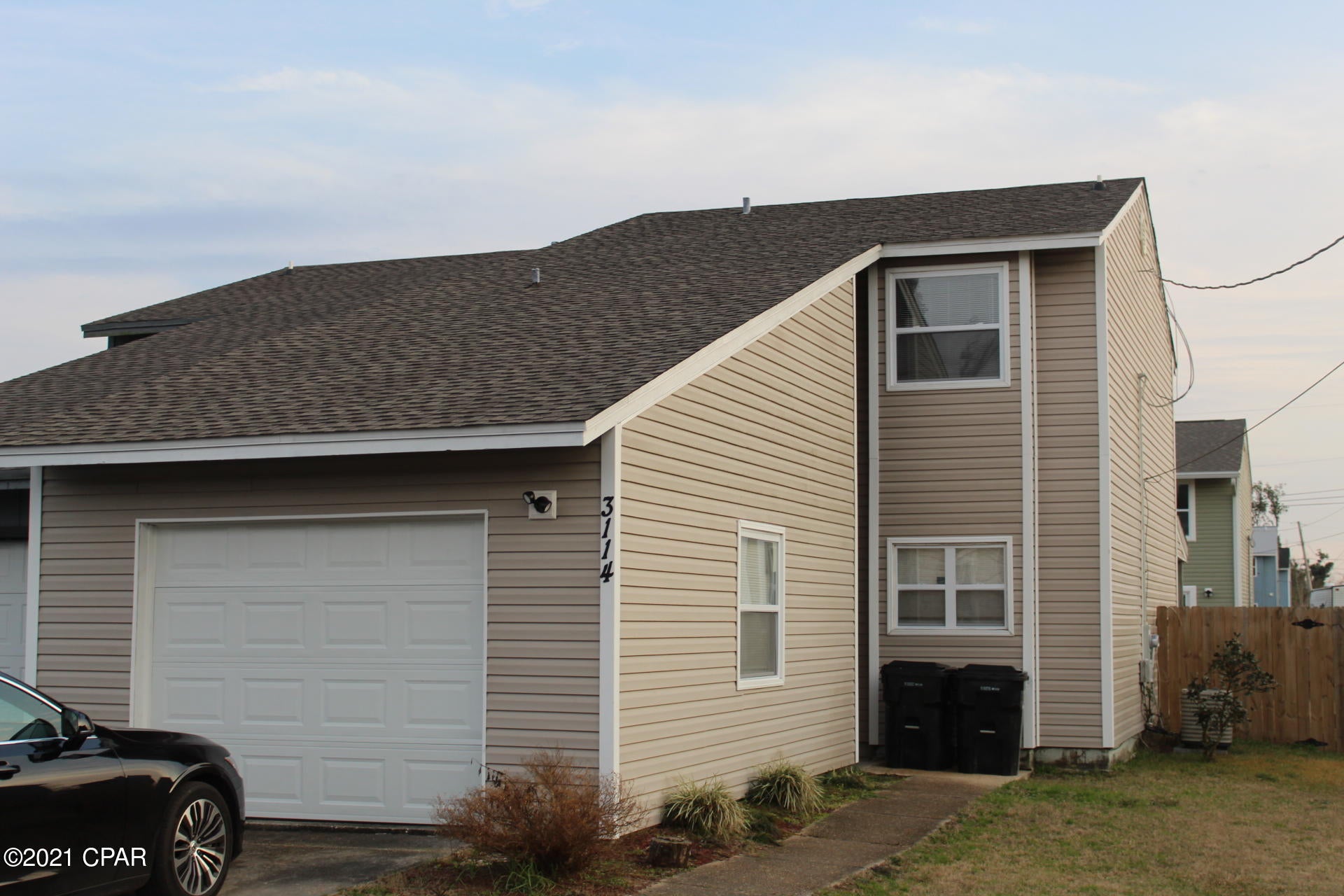 Remodeled three bedroom, two and a half bath townhome. Central located just north of the Panama City Mall. This townhome is an ''end unit''.  Spacious open floorplan with wood burning fireplace downstairs. Kitchen features and island, new cabinets with beautiful counter tops, and new stainless steel appliances. Plank laminate flooring on the on the 1st floor.  2nd floor offers 3 bedrooms and 2 full baths. The bedrooms has all new carpet.  Privacy fenced backyard, single car garage. Convenient to shopping, schools, beaches, and Tyndall AFB.  Call to schedule a viewing today. No Pets permitted.