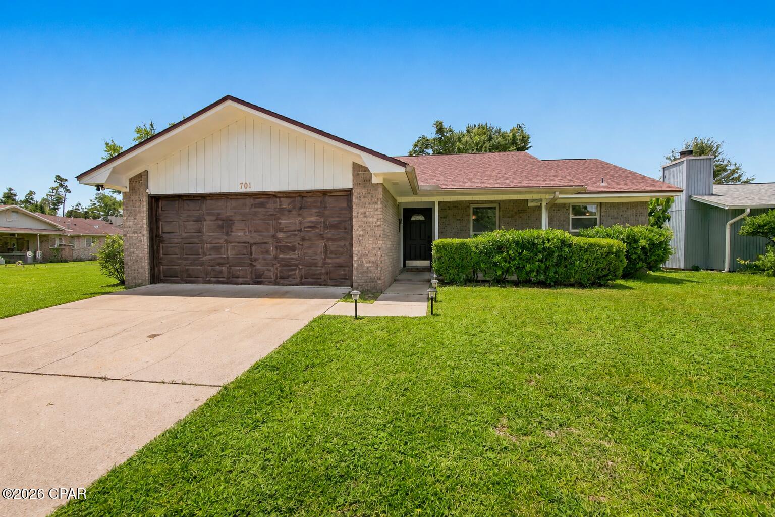 OPEN HOUSE!! Saturday & Sunday, Aug 1st and 2nd from 1pm to 4pm. Come and check out this  well-maintained 3-bedroom, 2-bath home with a 2-car garage offers comfort, functionality, and exceptional value. The thoughtfully designed floor plan features tile flooring throughout the main living areas and wet spaces, with plush carpet in all bedrooms.

Enjoy peace of mind with numerous recent updates, including a new roof (2018), new water heater (2020), HVAC system (2023), new energy-efficient windows, new French doors leading to the backyard, and freshly replaced sod in Spring 2026.

The fully fenced backyard includes a double side gate, providing convenient access for storing a boat, trailer, or other recreational vehicles. The kitchen is equipped with stainless steel appliances, making it both stylish and functional.

Ideally located in the heart of Lynn Haven, you'll be just minutes from shopping, restaurants, the post office, Walmart, parks, schools, and everything the area has to offer. Priced below market value, this is an incredible opportunity for first-time homebuyers, downsizers, or investors. Don't miss your chance to make this beautiful home yours--schedule your private showing today!