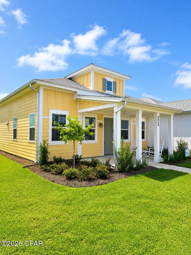 CURRENTLY UNDER CONTRACT, SELLER WILL CONSIDER BACKUP OFFERS Welcome to one of the best values in Latitude Margaritaville Watersound! Built less than a year ago and still under the builder's warranty, this immaculate 2-bedroom, 2-bath Bamboo Cottage has been meticulously maintained and is as clean as they come.

Quality enhancements include premium cabinetry, designer lighting, a full window blind package, a smart refrigerator with touchscreen display, Wi-Fi-enabled washer and dryer, and a security system that conveys. Offering exceptional value and peace of mind, this home is truly move-in ready.

Priced to sell, this is your opportunity to enjoy the Latitude Margaritaville lifestyle in a nearly new home. Welcome to one of the best values in Latitude Margaritaville Watersound! Built less than a year ago and still under the builder's warranty, this immaculate 2-bedroom, 2-bath Bamboo Cottage has been meticulously maintained and is as clean as they come.

Quality enhancements include premium cabinetry, designer lighting, a full window blind package, a smart refrigerator with touchscreen display, Wi-Fi-enabled washer and dryer, and a security system that conveys. Offering exceptional value and peace of mind, this home is truly move-in ready.

Priced to sell, this is your opportunity to enjoy the Latitude Margaritaville lifestyle in a nearly new home.