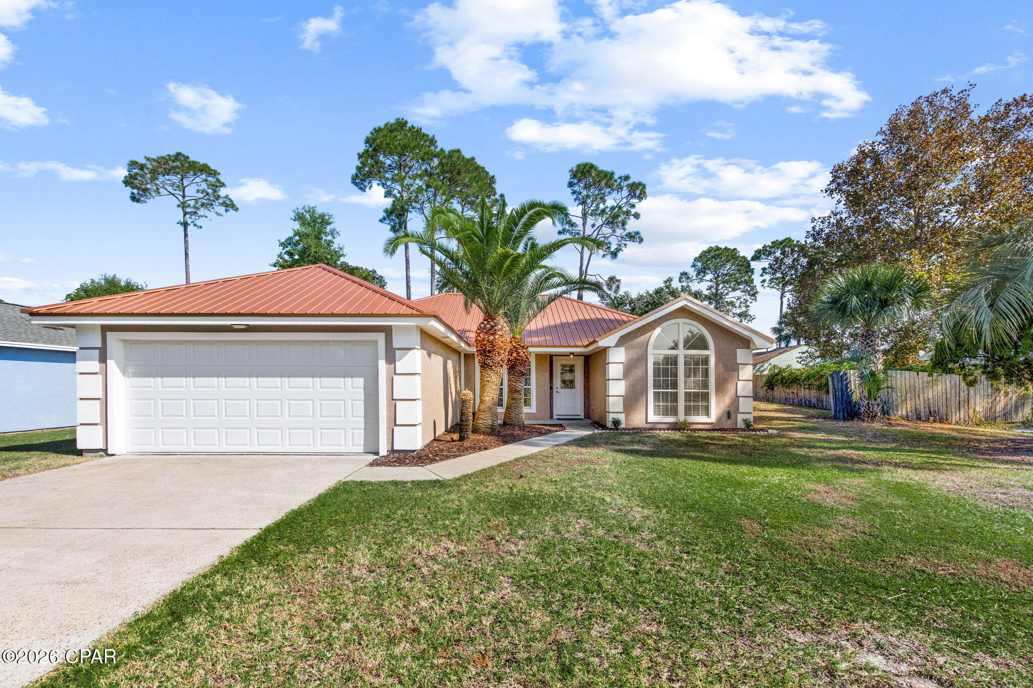 Well maintained 3 bedroom 2 bath home in the desirable neighborhood of Treasure Palms, conveniently located near shopping, schools, dining, and the world's most beautiful beach!  This home features a gas range, new kitchen appliances, a stylish new backsplash, fresh paint, and new sliding glass doors that open to a spacious Florida room - perfect for relaxing or entertaining year-round.

Additional highlights include an attached garage, new garage door, walk-in tub, walk-in shower, and a private fenced back yard.  Enjoy a welcoming community known for it's Halloween trick or treating!  This charming home offers comfort, convenience, and coastal living in one desirable package.  Schedule your private showing today!