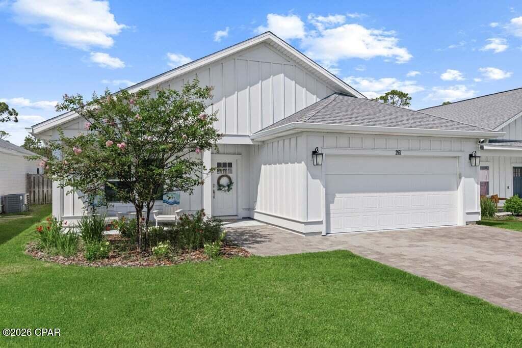 INVESTOR ALERT! Fully furnished, turnkey, and already producing rental activity, this 2023-built home offers an exciting short-term rental opportunity on the desirable West End of Panama City Beach. Seller reports approximately $29,000 in gross rental revenue during its first 2.5 months on the rental platform, with additional money already on the books for the shoulder season. Rental history is available upon request, and buyers are encouraged to independently verify rental income, expenses, and rental potential.

Located in the gated Laguna Haven community less than a mile from the beach, this 4-bedroom, 2-bath home is being sold fully furnished and ready to rent. Even better, a NEW SALTWATER POOL was installed in 2026, creating a fantastic backyard setup for guests and owners alike.

Inside, the open-concept floor plan features wood-look tile flooring, granite countertops, stainless steel appliances, a spacious kitchen island, and a beautifully appointed primary suite with dual vanities and a custom-tiled walk-in shower.

With short-term rentals allowed, established rental history, shoulder-season bookings already on the books, a new saltwater pool, full furnishings, and a prime West End location near the beach, dining, shopping, and entertainment, this property offers a compelling turnkey investment opportunity in Panama City Beach.

Schedule your private showing and see why 261 N Wells Street deserves a closer look.