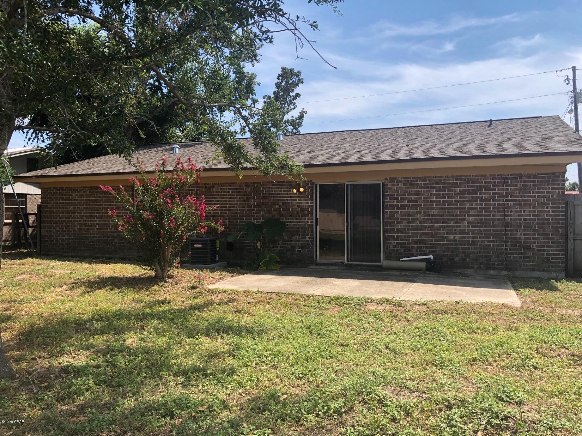 Great 3 bedroom 2 bath home near Gulf Coast State College. Has a large living room area, a great kitchen and dining area, washer dryer hook ups in garage and a nice patio for entertaining. Pets possible with a min. $200 non-refundable fee per pet