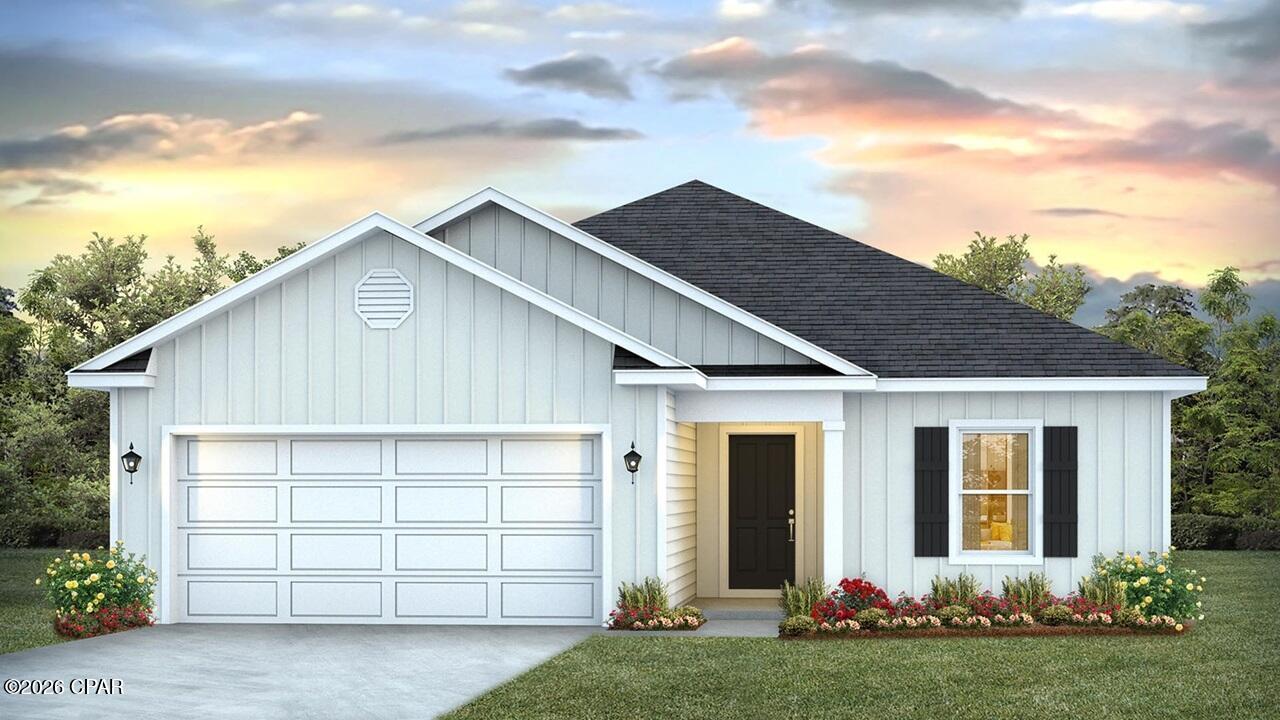 Welcome to 4029 Zinnia Drive, a new home under construction at Sunny Hills in Chipley, Florida. This is the Lismore floor plan with three bedrooms, two bathrooms, and a two car garage. 

As you enter this home you are immediately struck by its clean lines and thoughtful design. The foyer opens to a bright and airy space, with two secondary bedrooms and a full bathroom tucked off to one side. These rooms are perfectly sized with each offering plenty of closet space and easy access to the shared bath.



Continuing into the heart of the home, you will find an open concept living area. Here, the kitchen is open to the living area and has an island with a breakfast bar that creates the perfect spot for casual dining or entertaining. The adjoining dining area is well-positioned for family meals, while the living room offers a comfortable space to relax, complete with views of the backyard. The laundry room is off the kitchen and is complete with extra storage shelves. Privately located at the back of the home, the primary bedroom offers a peaceful retreat. The large bedroom is complemented by an ensuite bathroom, featuring a dual vanity, a large shower, and an expansive closet designed for all your wardrobe needs.