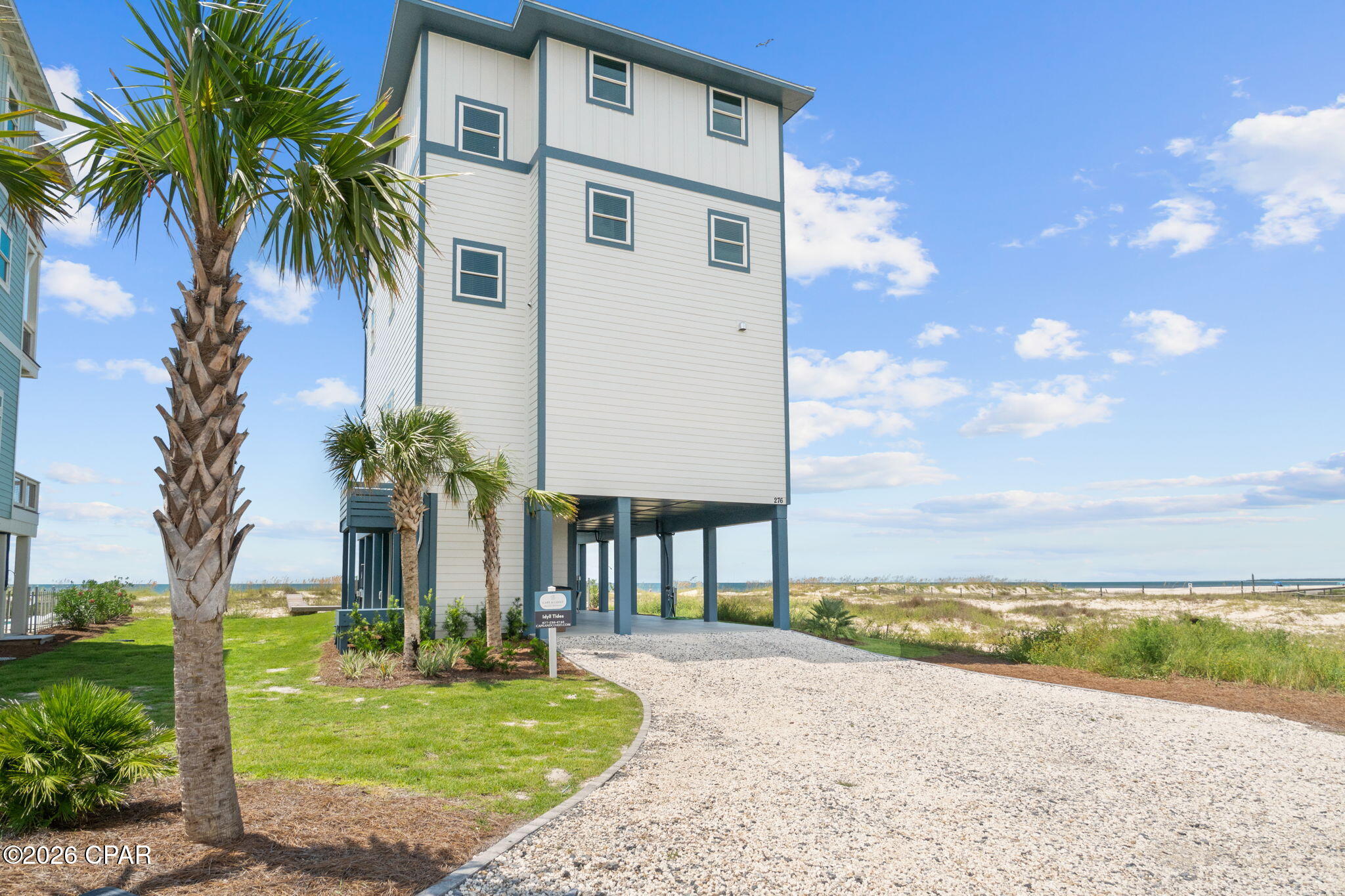 BEACH POOL REPEAT!!  Beachfront luxury awaits at this ultimate Gulf Coast getaway.  276 Money Bayou is a 6 bedroom/6.5 bath beachfront retreat designed for unforgettable vacations, large gatherings & effortless coastal living. Positioned directly along the Gulf of America, this home combines incredible water views, generous rooms and resort style amenities, creating an exceptional opportunity as a vacation rental, second home or private coastal escape. From the moment you arrive, the Gulf takes center stage. Expansive outdoor living areas provide the perfect setting to soak in the salty breeze, listen to the waves & enjoy spectacular sunsets over the water. With the beach just steps away, mornings can begin with a peaceful walk along the shoreline, afternoons can be spent swimming, shelling, fishing or paddleboarding & evenings can wind down with a front-row seat to the colorful skies that make Florida's Forgotten Coast so special. Open gathering areas encourage everyone to come together for meals, conversation & entertainment, while the generous bedroom configuration allows guests to retreat to their own comfortable spaces at the end of a sun-filled day. Outdoor living is where this beachfront property truly shines. The private pool creates your own resort-like oasis just steps from the Gulf, offering a refreshing alternative after a day on the sand. Lounge poolside with a cool drink, enjoy an afternoon swim or gather outdoors while the Gulf breeze rolls in. When it's time to unwind, the hot tub provides the perfect spot to relax beneath the coastal sky after another memorable day at the beach. The combination of beachfront access, private pool & hot tub delivers exactly the type of amenities vacationers seek when planning a Florida beach escape. Its spacious design, multiple bedroom suites & high-demand amenities allow larger groups to vacation together comfortably, while the beachfront setting creates the memorable experience that encourages guests to return year after year. The location also puts you within easy reach of everything that makes the Port St Joe area & Forgotten Coast such a special destination. Spend the day boating or fishing the waters surrounding St. Joseph Bay, explore nearby Cape San Blas & Indian Pass, sample fresh local seafood or make the short drive into Port St Joe for locally owned restaurants, shopping & small-town coastal charm. Whether your perfect day involves adventure on the water or doing absolutely nothing beside the pool, this location makes it easy to enjoy both. Whether you're searching for an income-producing coastal investment, a family beach retreat or a place where generations can gather year after year, 276 Money Bayou Dr delivers the space, setting & amenities to make every trip to the coast unforgettable. Call for your private tour & LIVE THE BEACH LIFE!!