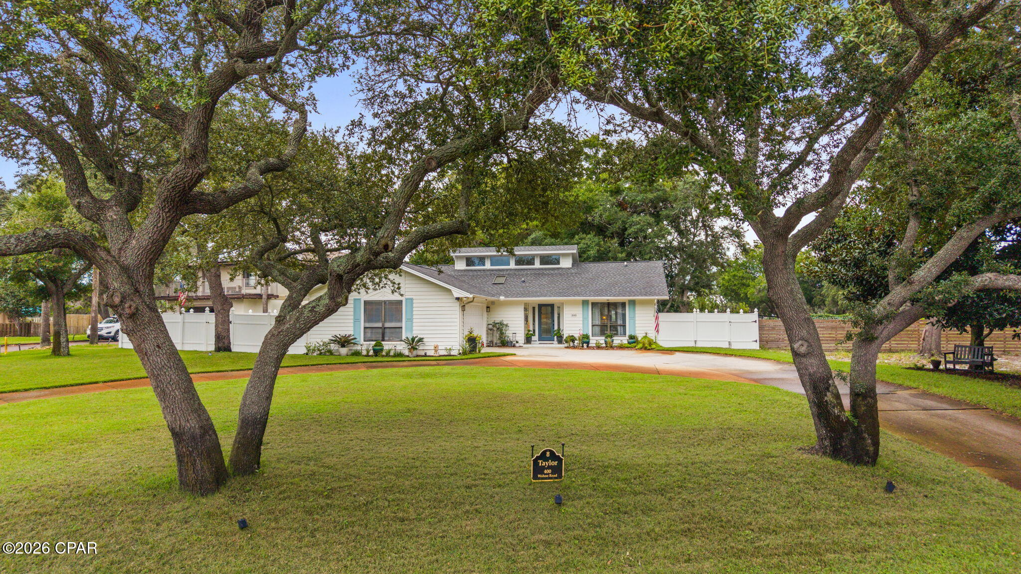 Beautifully updated and move-in ready, this Bay Point home offers a desirable split floor plan, abundant natural light and exceptionally spacious front and back yards. Step inside to a bright living room with tall ceilings, a wood-burning fireplace, custom plantation shutters, new glass in the windows and wood-grain ceramic tile flooring. Large windows frame views of the beautifully maintained backyard and bring the outdoors in.
The eat-in kitchen has been meticulously renovated with new soft-close cabinetry, quartz countertops, a gorgeous tile backsplash, stainless steel appliances, new microwave and dishwasher, and a stylish designer range hood. A skylight adds even more natural light, and the conveniently located laundry room is just off the kitchen.
The split-bedroom design provides welcome privacy. The spacious primary suite easily accommodates a king-size bed and opens directly to the back patio. The ensuite bath features a new walk-in shower, new cabinetry and countertop, plus a large walk-in closet with built-ins. On the opposite side of the home are two comfortable guest bedrooms, each offering large windows and two closets with built-in storage. The guest bath includes a tub/shower combination.
And then there's the backyard! This oversized, fenced outdoor space is made for relaxing and entertaining, with a 14' x 26' gazebo-covered patio, mature shade trees, established gardens and even a tree swing. The generous .32-acre homesite provides plenty of room to enjoy the outdoors, while the 2-car garage and oversized driveway offer abundant parking.
Additional peace of mind comes with a NEW ROOF installed January 2026, along with a new front door and sidelights.
Enjoy all the added value and lifestyle of living in Bay Point, a golf-cart-friendly community offering a marina and Yacht Club, Jack Nicklaus-designed golf course and clubhouse, tennis, on-site hotel, and numerous clubs and activities. This inviting home combines thoughtful updates, wonderful outdoor living and the Bay Point lifestyle in one special property. Come see why you'll love calling it home!
All measurements are approximate; please remeasure if important.