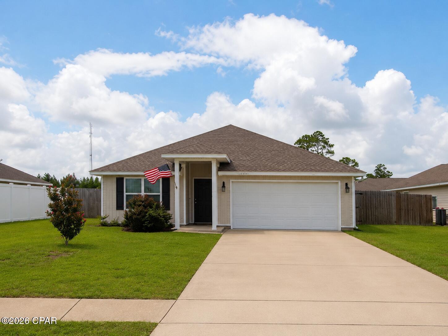 ****Home being sold with an assumable VA loan 2.5% interest rate*******

Welcome to Hodges Bayou Plantation, where peaceful Southport living meets modern comfort and convenience. Situated on a spacious homesite in one of North Bay County's growing communities, this beautifully designed 4-bedroom, 2-bath home offers the perfect blend of functionality, style, and access to some of the area's best outdoor recreation.

Step inside to discover an open-concept floor plan designed for everyday living and entertaining. The spacious kitchen serves as the heart of the home, featuring a large center island, abundant cabinetry, durable countertops, and a pantry for extra storage. The kitchen flows seamlessly into the dining and living areas, creating an inviting space for family gatherings, game days, and holiday celebrations. Vinyl flooring throughout the main living areas provides both style and easy maintenance, while comfortable bedrooms offer plenty of space for family, guests, or a home office.

The private primary suite provides a relaxing retreat with a spacious bedroom, walk-in closet, and ensuite bath. Additional bedrooms offer flexibility for growing families, hobbies, or remote work needs.

One of the biggest advantages of this location is the incredible access to outdoor recreation. Just minutes away, the beautiful Lynn Haven Bayou Park & Preserve offers miles of scenic nature trails, wildlife viewing, hiking opportunities, and peaceful natural surroundings perfect for enjoying Florida's outdoor lifestyle. Water enthusiasts will appreciate being a short drive from the Deer Point Lake Dam and surrounding boat launches, providing easy access to boating, freshwater fishing, kayaking, swimming, and year-round waterfront recreation.

Despite its peaceful setting, this home remains conveniently close to the shopping, dining, and everyday conveniences of Lynn Haven. Enjoy local favorites such as Simpli Seefood Market & Oyster Bar, Major's Smokehouse, Sakura Sushi & Grill, and Wild Root Coffee & Tea, along with grocery stores, medical facilities, schools, and retail shopping just minutes from your doorstep. The community's location also offers convenient access to Panama City, Panama City Beach, and Northwest Florida's world-famous white-sand beaches.

Whether you're searching for your primary residence, a family-friendly home, or simply a place to enjoy the natural beauty of North Bay County, this property delivers exceptional value, modern living, and a location that truly captures the best of Florida's outdoor lifestyle.