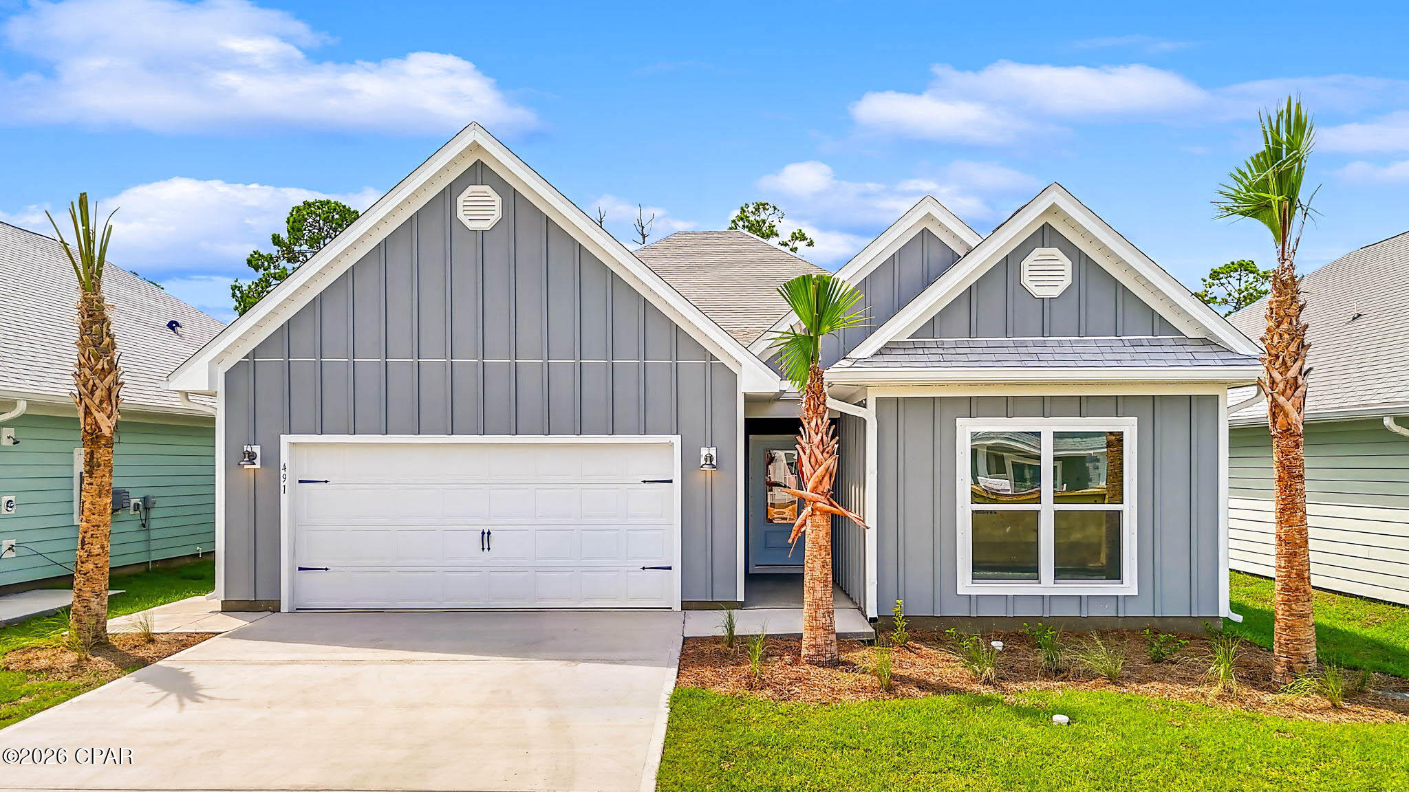 Welcome to 1065 Backwater Rd, located in the beautiful new home community of Windmark Beach in Port St. Joe, Florida. When you enter this beautiful home, you will notice beautiful granite countertops in the kitchen and all bathrooms, 5 panel wood doors, engineered vinyl plank flooring throughout the entire home and 9-foot ceilings throughout. The kitchen is equipped with stainless-steel appliances including a free-standing smooth top range, microwave, and dishwasher. The kitchen features a large walk-in pantry, disposal, and water filtration system, as well has an island with extra cabinet storage underneath. The dining room floor plan features a large dining room, perfect for having guests in town or family to gather around a large table comfortably. The bathrooms come with beautiful granite countertops and all cabinets in the home have white cabinetry. The primary bathroom features a walk-in shower with glass doors, a tub, a double vanity, and a closet. These homes come with Smart Home Technology, enhancing your home in a modern way.

On the outside, you will see quality Color-Plus Hardie Board exteriors which is uniquely engineered to stand up to the harshest elements from wind, rain, fire, freezing temperatures, and hail. Complemented by prairie-style doors and 30-year warranty dimensional shingles. Convenience meets security with steel garage doors equipped with openers, weatherproof outlets, hose bibs, and Kwikset deadbolts on all exterior doors. The Windmark community features underground utilities making it less susceptible to damage from severe weather leading to fewer outages, quicker restoration, and more reliable service.

 Enjoy all the amenities the WindMark Beach community has to offer complete with beautiful new homes, local food, shopping, boardwalks, and beach access! Windmark Beach amenities includes two pools, BBQ grills, 11 dedicated beach accesses, the village center, boardwalk, and is pet friendly! The community is golf cart friendly, and dogs are allowed on the beach in Windmark! Stop by our model home to experience WindMark Beach Townhomes today. Located directly across from the Gulf, you will find beautiful beaches within walking distance, and local restaurants close by. These homes offer easy access to Tyndall Air Force Base (21.7 miles away), Panama City Beach (39 miles away), and downtown Port St. Joe (only 4 miles away).