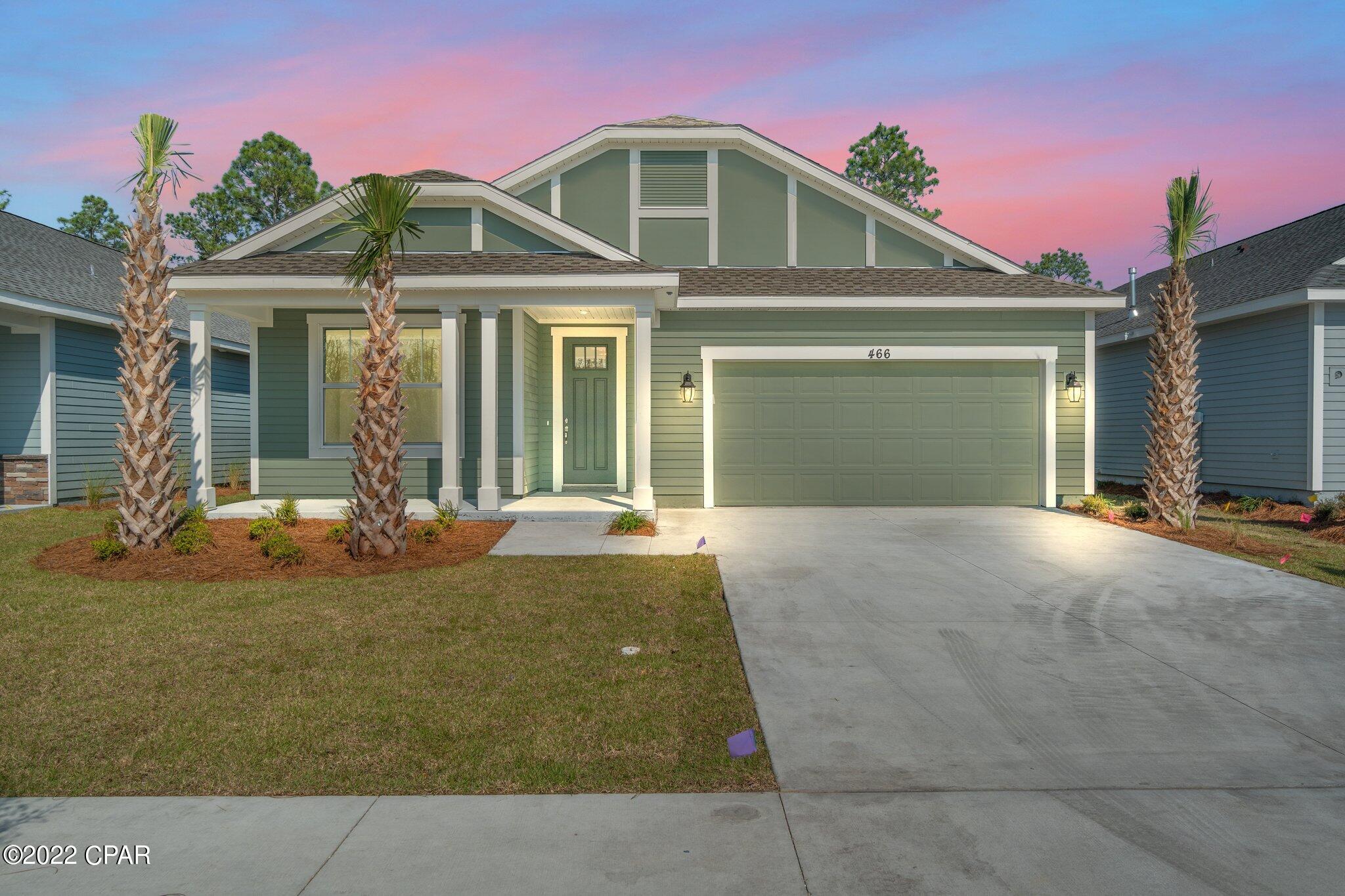 Entered for comp purposed only. This Crevalle floor plan with Carolina elevation built by Samuel Taylor Homes features 2,255 sq ft and a 2-Car attached garage. The kitchen highlights a spacious island, stainless steel appliances, a gas stove, microwave, dishwasher, disposal, tasteful backsplash all overlooking the dining nook area and family room. The master bedroom has tray ceilings, large walk-in shower, 2 walk-in closets, separate sinks and walking in shower. Please visit the Model home located at 206 Basin Bayou Drive for more information!