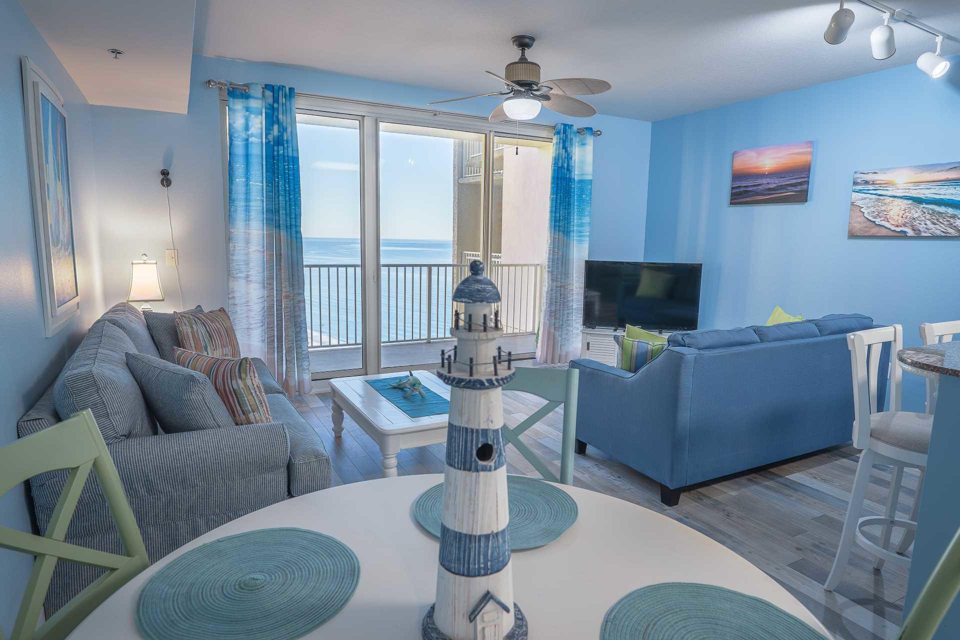 Outstanding 2 bdrm, 3 bath (large private bunkroom w/ door)  This immaculate turn-key gulf front condo sleeps 8 & has the following new updates: hot water tank, Ac Pump, completely painted throughout, waterproof flooring, king mattress, sleeper sofa, master tv, built-in owners closet, all new bedding -The best part is -the summer is nearly booked out at premium $ = instant income when you close.  The rental income on this size/style unit is one of the best in the resort. It's one of the few with full 3rd bath for the kids!



Shores of Panama is one of the most popular vacation destinations in PCB and is the best ROI on the beach! Prices are still relatively lower than other beachfront condos along the beach.  Location can't be beat, next to the World famous Pineapple Willys. State of the Art Fitness Center, 2 tiki bars w/ food and drinks serving lunch and dinner!  Lagoon gulf side pool, gulf side hot tub, large indoor pool and hot tub!
