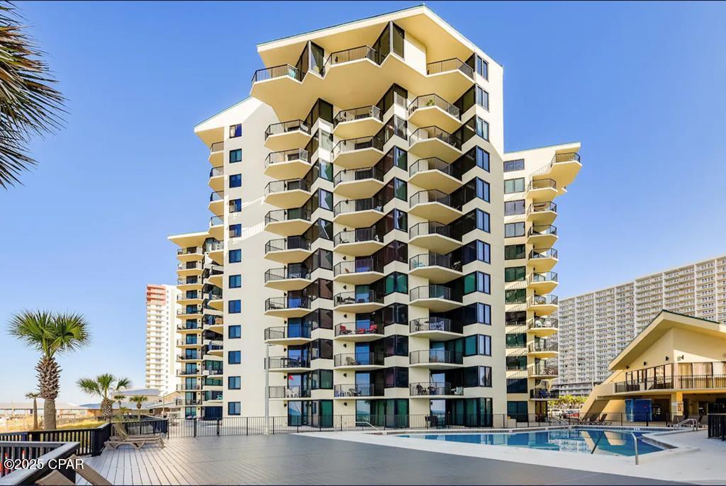 Welcome to this direct Gulf-front, 10th-floor condo on the west end, offering unobstructed Gulf views and easy access to the sugar-white sand just steps from the building. This 1BR/1BA unit comes fully furnished and comfortably sleeps four with a queen bed and sleeper sofa, making it a great beach getaway or income-producing rental. Inside, you'll find an open living area, a full kitchen with stainless steel appliances, white cabinetry, and marble countertops, plus a private Gulf-front balcony that's perfect for sunsets and catching the coastal breeze. Recent updates include new appliances, countertops, paint, a newer HVAC system, and a hot water heater. Short-term rentals are allowed, pets are permitted (see condo rules and regulations), and the unit includes one unassigned parking space. Owners and guests enjoy resort-style amenities such as a private beach, three Gulf-front pools (one seasonally heated), tiki bar, clubhouse, game room, tennis courts, racquetball, shuffleboard, and complimentary beach service with two chairs and an umbrella for the 2025 season (March-October). Whether you're looking for a turnkey rental or a low-maintenance beachfront condo, this unit checks all the boxes for true Gulf-front living. Call today!