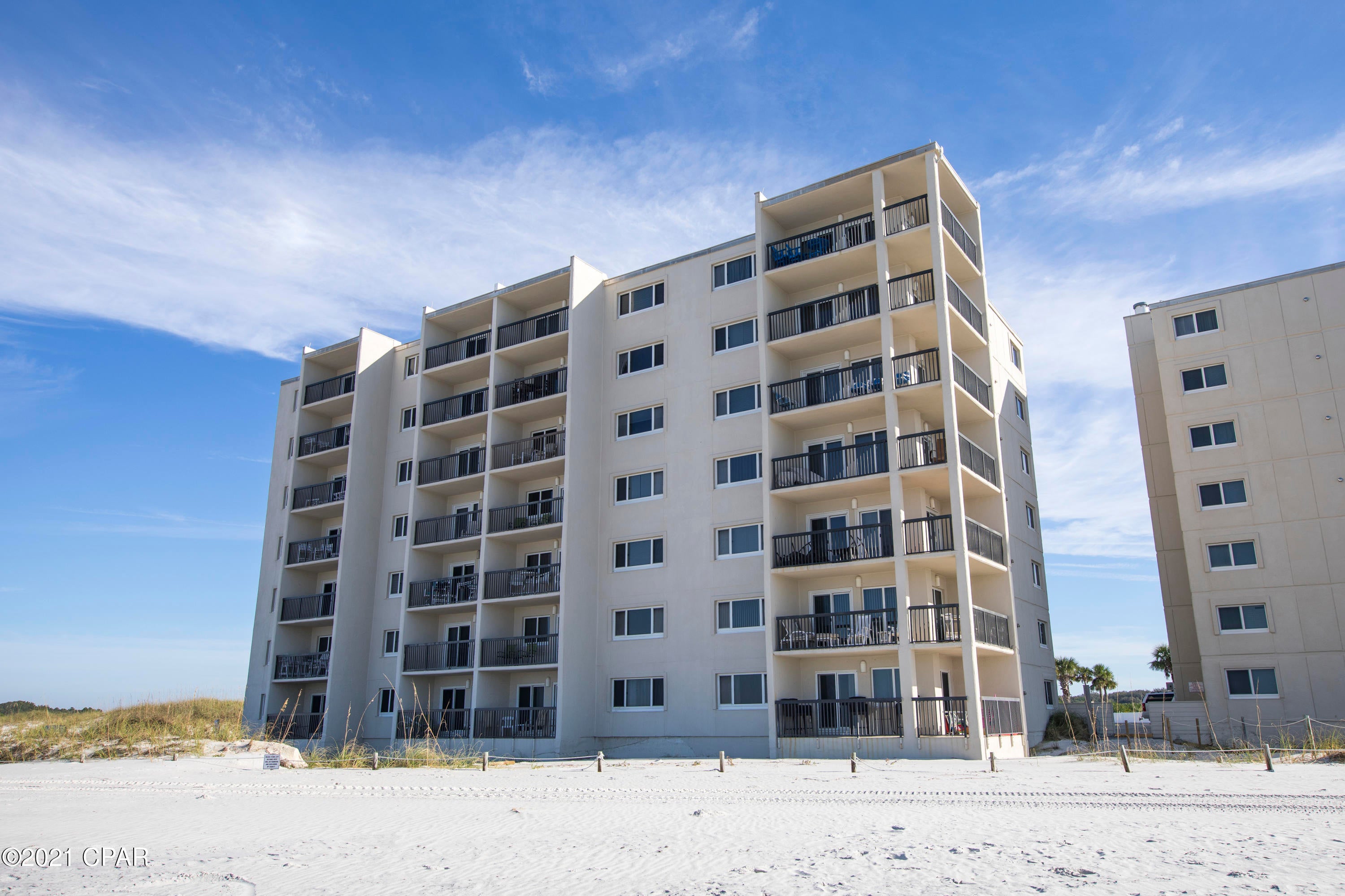 Here it is!!  A two bedroom two bathroom fully furnished condo unit located in the far west building in Pinnacle Port over looking Camp Helen State Park.  Not sure if you can find views like this anywhere else along this coast.  Come see it today!