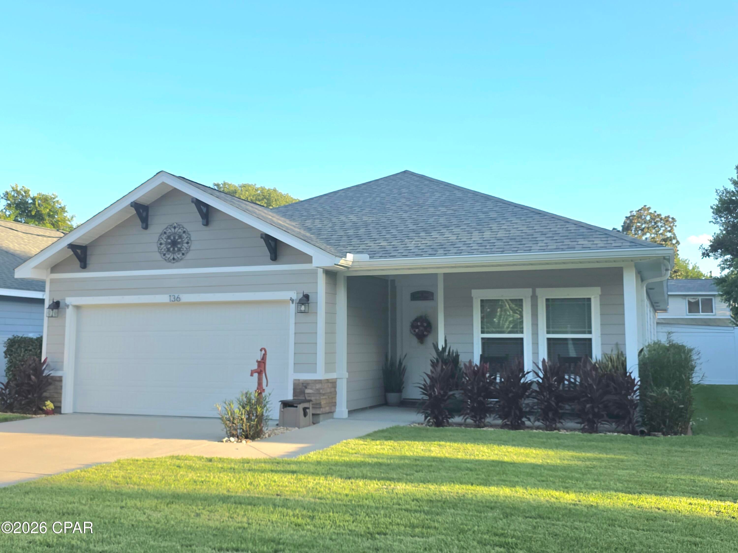 COMING SOON - NO SHOWINGS
Welcome to 136 Porter Dr., where your own private backyard retreat awaits in the heart of Panama City Beach with No HOA! This beautifully maintained, one-owner home features a sparkling pool, covered lanai and white vinyl-fenced backyard--creating the perfect setting for relaxing, entertaining and enjoying the Florida lifestyle.

Inside, the home offers 1,792 square feet of open-concept living with 3 bedrooms and 2.5 baths. Tile flooring throughout and granite countertops provide a stylish, low-maintenance interior ideal for easy beach living. The spacious living room features a tray ceiling and flows directly onto the covered lanai, seamlessly connecting the indoor living space with the pool and backyard.

The generously sized primary suite features a luxurious tiled bath with double-sink vanity, walk-in shower, soaking tub and an impressive walk-in closet. Two additional guest bedrooms share a convenient Jack-and-Jill bath.

Kevlar hurricane protection is also included for added peace of mind.

Location is another standout feature! Situated adjacent to Frank Brown Park, the neighborhood offers its own private golf cart pathway providing convenient access to the park. Enjoy nearby amenities including the Aquatic Center, tennis and basketball courts, playgrounds, dog park and skate park, along with access to Gayle's Trails connecting to Conservation Park.

A private pool, inviting outdoor living space and an exceptional Panama City Beach location make this home one you won't want to miss!

Professional photos coming soon.