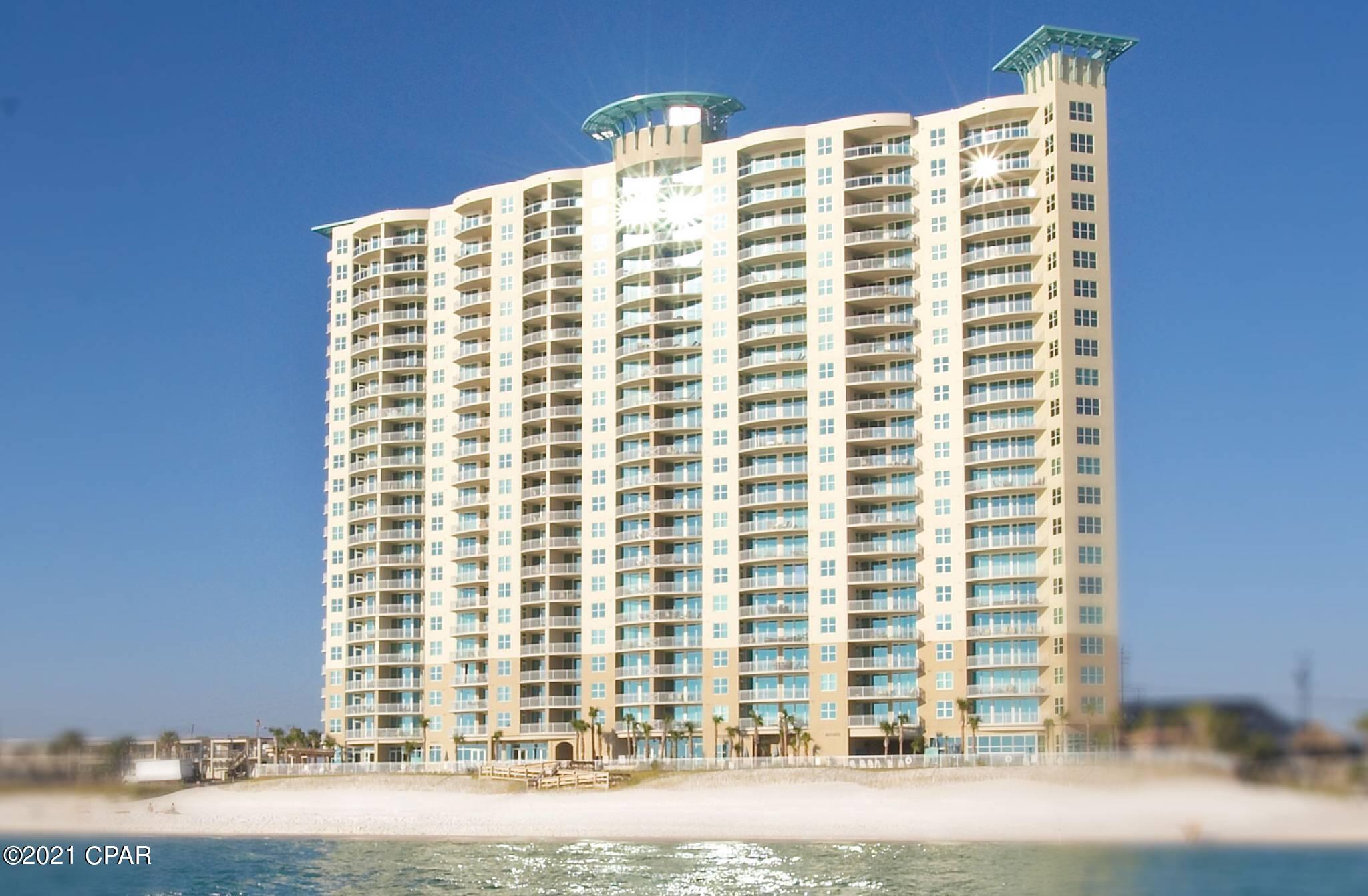 AQUA 1609 IS AVAILABLE TO SHOW FOR THE NEXT WEEK. THE PRICE HAS BEEN DROPPED AND THE OWNER SAYS'BRING ME A CONTRACT. AQUA has been totally renovated a year ago.The renovations were made to last 8-10 years, so the hard work has been completed. AQUA 1609 is rental ready . There are three bedrooms, the master is on the water. This condo has been remodeled with tile and many extras for your rental guests or you refuge from the office, There are plans for developing Pier Park East directly north of AQUA and an expansion of Powell Adams Road between Walmart and Target. Amenities include heated pool with access to the indoor pool, exercise room with steam room, 2 pools, 4 elevators, snack bar with cocktails, plenty of parking, and much more. A must see if you're looking for a property on PCB.