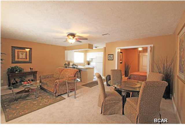 Greenwood Estates, Panama City Beaches affordable waterfront condo community. This 2 bedroom, 1 bath condo is super clean and move in ready. New counter tops, Cabinets, Carpet. The walls are freshly painted and the interior has been well maintained. The neighborhood is located on Grand Lagoon and features a dock and community pool. There are few move in ready properties on the market for this low of a price. Furniture is negotiable.