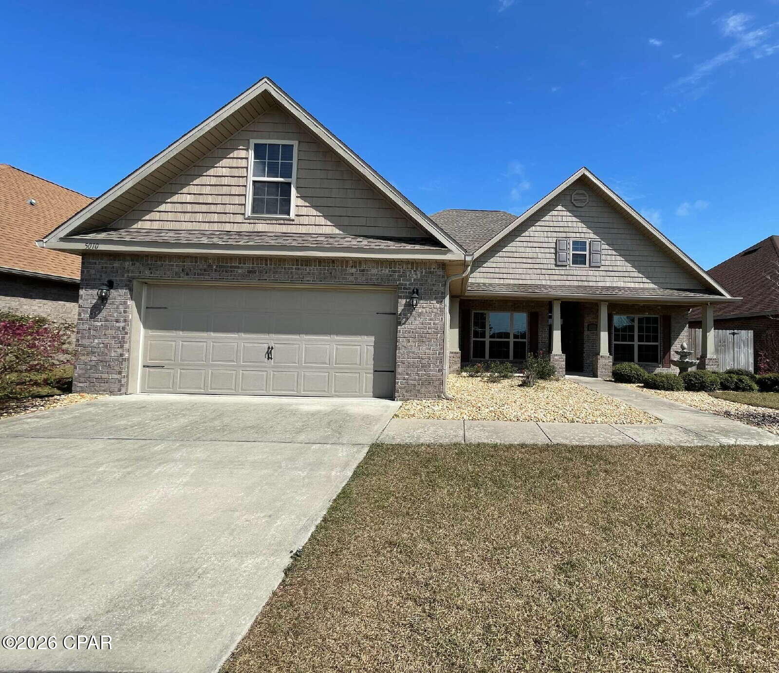 Immaculate all brick 4bedrooms, 2.5 bath home with formal dining room AND an Office! This Daveport floorplan boasts hardwood floors in entry, living room and formal dining room. Living room has a double trey ceiling w/ double crown molding. Kitchen offers granite countertops, ample cabinetry, stainless steel appliances, tiled backsplash & custom island! Master suite has double trey w/ double crown molding. Master bath has dual vanity, soaker tub, separate shower and walk In closet. If you would like to see this property, just text a copy of your driver's license to the property management office and we will get a showing lined up for you within 1 business day!