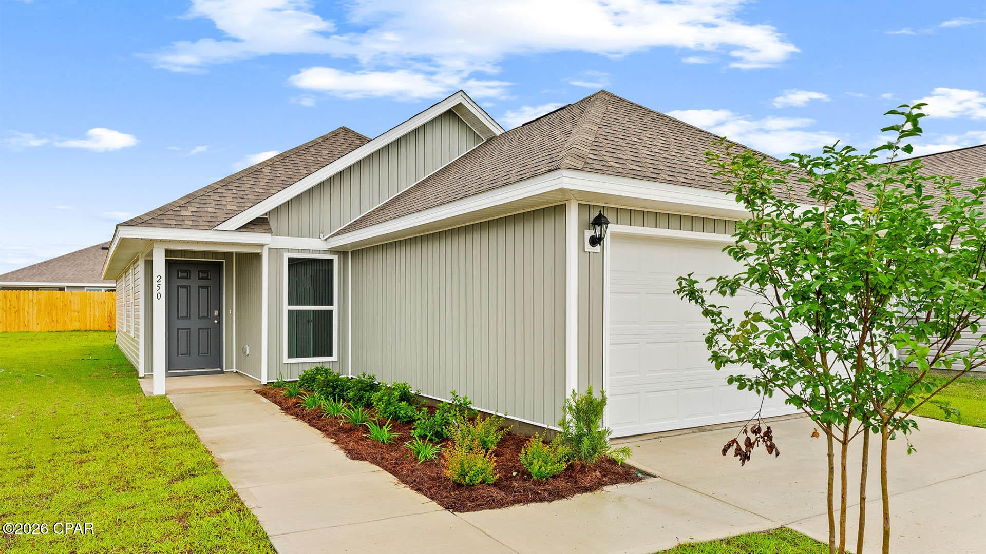 The Celeste floor plan is a 3-bedroom, 2 bathroom, 1,427 square feet open concept home. As you enter, you will notice the living room as the focal point of the home as it opens to the kitchen, hallway, and primary bedroom.

The main areas are made with beautiful EVP flooring and carpet in the bedrooms. The kitchen has granite countertops and shiny stainless-steel appliances including a stove, microwave, and dishwasher. The bathroom also has quartz countertops and EVP flooring, and the primary bathroom features a double vanity while the guest bathroom features a single vanity. Like all homes in Park Place, the Celeste includes a Home is Connected smart home technology package which allows you to control your home with your smart device while near or away.

On the outside you will see durable vinyl siding and the spacious 2 car garage. Each home has dimensional shingles with a 30-year warranty. Each yard is fully sodded and has plenty of room to enjoy activities with your family or friends. Our Park Place community features underground utilities making it less susceptible to damage from severe weather leading to fewer outages and more reliable service. Residents of Park Place can enjoy exclusive access an amenity center complete with a pool and playground for all to enjoy.

Whatever home you're looking for, you will find one at Park Place. Stop by the model home or schedule a tour online today!