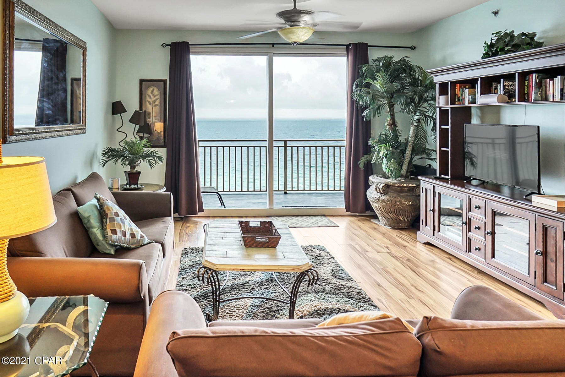 Beach living at its finest in the perennial favorite beach property, Splash. This beach inspired 2 Gulf front bedrooms (both master suites) + bunkroom, 2 bath condo has riveting Gulf views while sunshine and warm gulf breezes abound from the wrap around balcony. The spacious kitchen features slab granite counters and breakfast bar. Open ''Windsong'' floor plan is decorated with the beach and sun in mind - both the kitchen, family rooms and both master suites are gulf front and have breathtaking views. Conveys fully furnished and rental ready! Perfect elevation within the stack: not too high and not too low! Proven rental income producer. Splash! - is one of the top rated beach resorts in Panama City Beach and offers amazing resort style amenities including: water park - kids' pool park with waterslides, interactive water toys, a lazy river ride, ''dive-in'' movie theater, arcade, state of the art fitness center, a pool and Jacuzzi just for the adults and a poolside bar and grill. All this plus covered garage parking, a beach apparel/surf shop and on-site rental management & check-in desk.