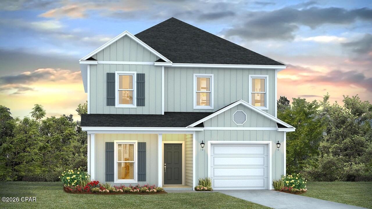 Welcome to 331 Robinson Bluff Road at Colonial East in Panama City Beach Florida. This home is under construction and will offer a perfect blend of elegance and comfort, ideally suited for those in search of an exquisite second home or a serene vacation retreat. With two stories, this home has four bedrooms, 3.5 well-appointed bathrooms, and the convenience of a single car garage. As you step through the inviting covered entry you enter a graceful foyer that flows seamlessly into an elegant dining area, setting the stage for memorable family gatherings.

The heart of the Alabaster features an open-concept kitchen and family room, where a spacious center island, ample pantry, and abundant cabinetry invite culinary exploration and effortless entertaining. The modern Interior design features of this home include EVP flooring throughout, elegant quartz countertops, tile backsplash in the kitchen and stainless-steel appliances and matte black plumbing fixtures. Tranquility defines the main-level primary suite, complete with a luxe ensuite bath featuring a dual sink vanity, an oversized shower, and a spacious walk-in closet.

Venture upstairs to discover a versatile living space that is ideal for media enjoyment or as an additional lounge space—flanked by three additional bedrooms. Each additional bedroom has been designed with spacious closets and two share a bath while the fourth bedroom has a private ensuite bathroom. Added conveniences include a substantial main-level laundry room with provisions for full-size appliances and a discreetly located powder room near the foyer. For more information on this website, contact a D.R. Horton Sales Representative.

Images are of model home and may include custom design features not available in other homes. Furnishings and decorative items are not included with home purchase.