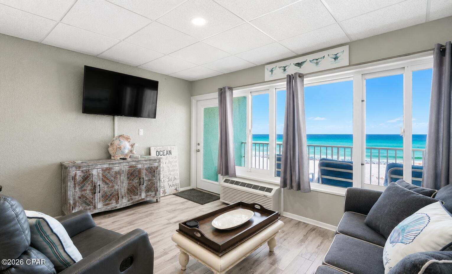 Turnkey Gulf-View Condo | Beautifully Renovated | Exceptional Value, Convenient location- 1 floor up from parking no elevators necessary close to pool and beach.

Beautifully renovated and offered fully furnished, this turnkey Gulf-view condo combines coastal charm, modern updates, and excellent investment potential. Featuring new tile flooring, a beautifully remodeled kitchen, and tasteful finishes throughout, this move-in-ready residence is ideal as a primary residence, vacation home, or income-producing rental.

Situated in a desirable six-story, low-rise community, you'll enjoy a more relaxed beachfront atmosphere while taking in breathtaking Gulf views from your private balcony. Start your mornings with the sound of the waves and end your evenings watching unforgettable sunsets over the water.
Conveniently located within walking distance of Pier Park, Topgolf, shopping, dining, and entertainment, the property is also just approximately 20 minutes from Northwest Florida Beaches International Airport (ECP).
The well-managed HOA offers outstanding value and includes:
Electricity
Water, sewer, and trash
Cable and internet (if applicable)
Building insurance
Exterior maintenance
Resort-style amenities
The community has also undergone significant recent improvements, including:
New exterior paint
New roof
New elevators
New railings
With estimated annual rental income of $45,000-$50,000, this condo offers outstanding income potential while providing the perfect personal beach retreat.
Whether you're looking for a full-time residence, a second home, or a high-performing investment property, this beautifully updated Gulf-view condo is an opportunity you won't want to miss. Schedule your private showing today!