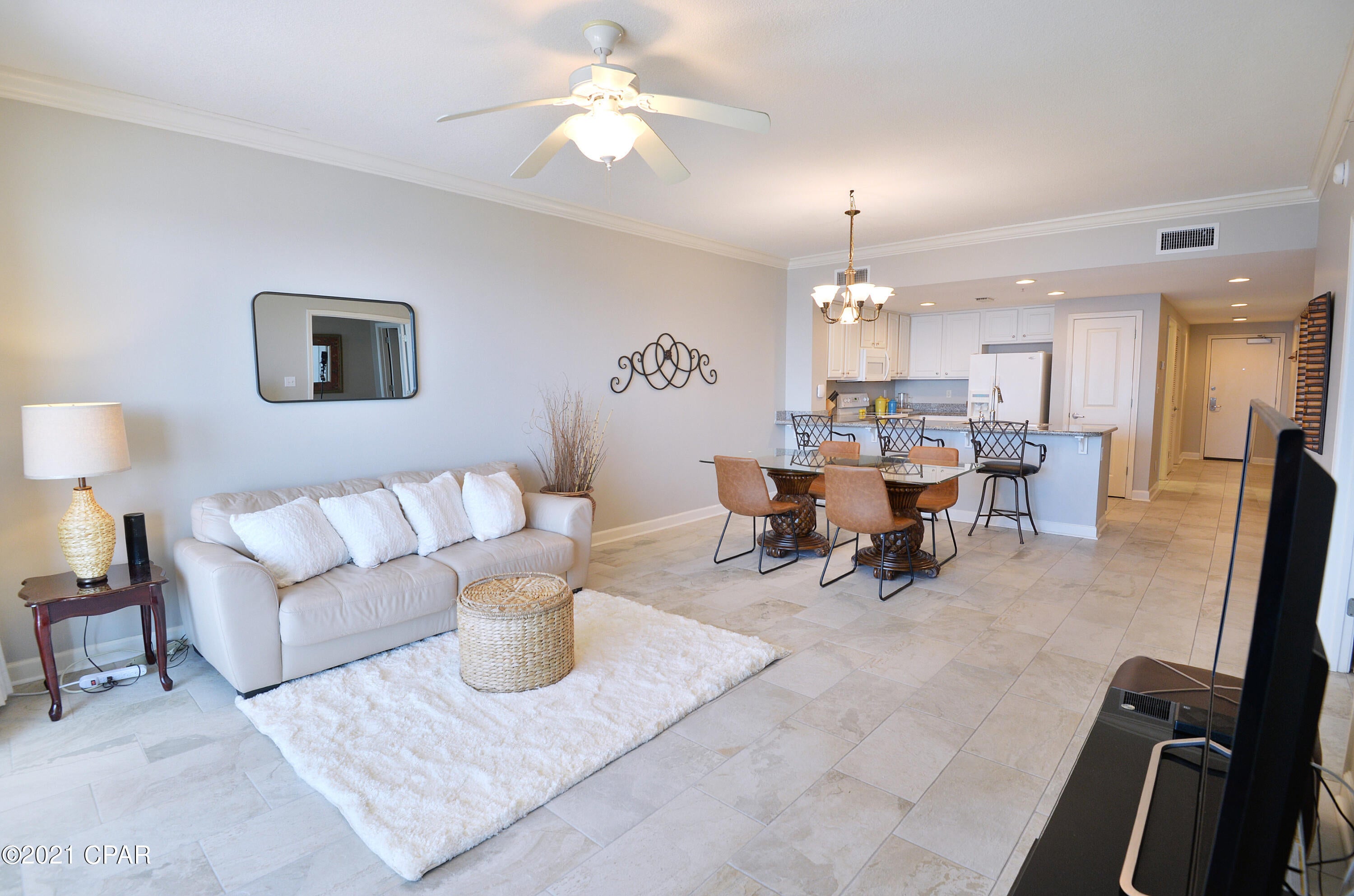 FEW WORDS come close in describing this property! This is NOT a typical condo, it is a 3 bed / 2 full bath 1565 square foot property that is Total Perfection! Renovated to the max, decorated with class, and meticulosly taken care of. The rental incomes within this complex are FANTASTIC, this unit has never been on a rental program, hence the''Brand New''condtion it is in. Grandview East has a SUPER LOW HOA and practically pays for everything except electricty! The 9th floor provides jaw droping views of the Gulf and because of Grandview being a low density complex, elevator waits are NOT a nightmare like other high traffic resort scenarios. Whether you are an INVESTOR or looking for a PRIMARY family or 2nd home property, Grandview East unit 904 is your ''MUST HAVE PROPERTY''. Call today!