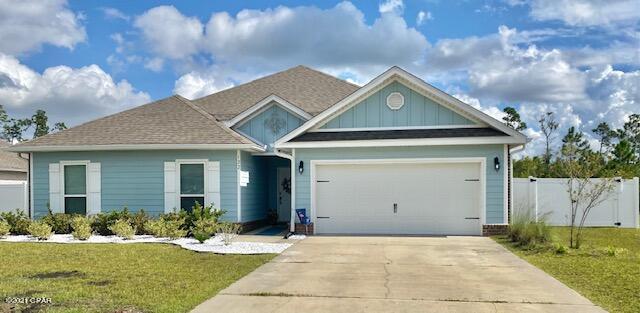 Like new home in the premier waterfront community of Fanning Bayou w/community pool! Enjoy your time watching the wildlife & relaxing on your patio overlooking a huge fully fenced back yard & pond! Features include spacious foyer, gigantic living room, chef style kitchen w/large island & crisp white cabinetry, stainless steel appliances, dining area & a spacious pantry. You'll love the laundry room w/ a storage closet! The master bedroom is fit for a king & boasts a spectacular bathroom w/a 12x7 closet, soaker tub, separate shower & double sinks. Community is only 22 miles to Tyndall AFB, 25 min to Pier Park & beaches, & 15 min to shopping and dining. Dogs ok with nonrefundable deposit (2 max). 1 year lease. Lawn maintenance (mow, weed eating, fertilizing) included in rent!