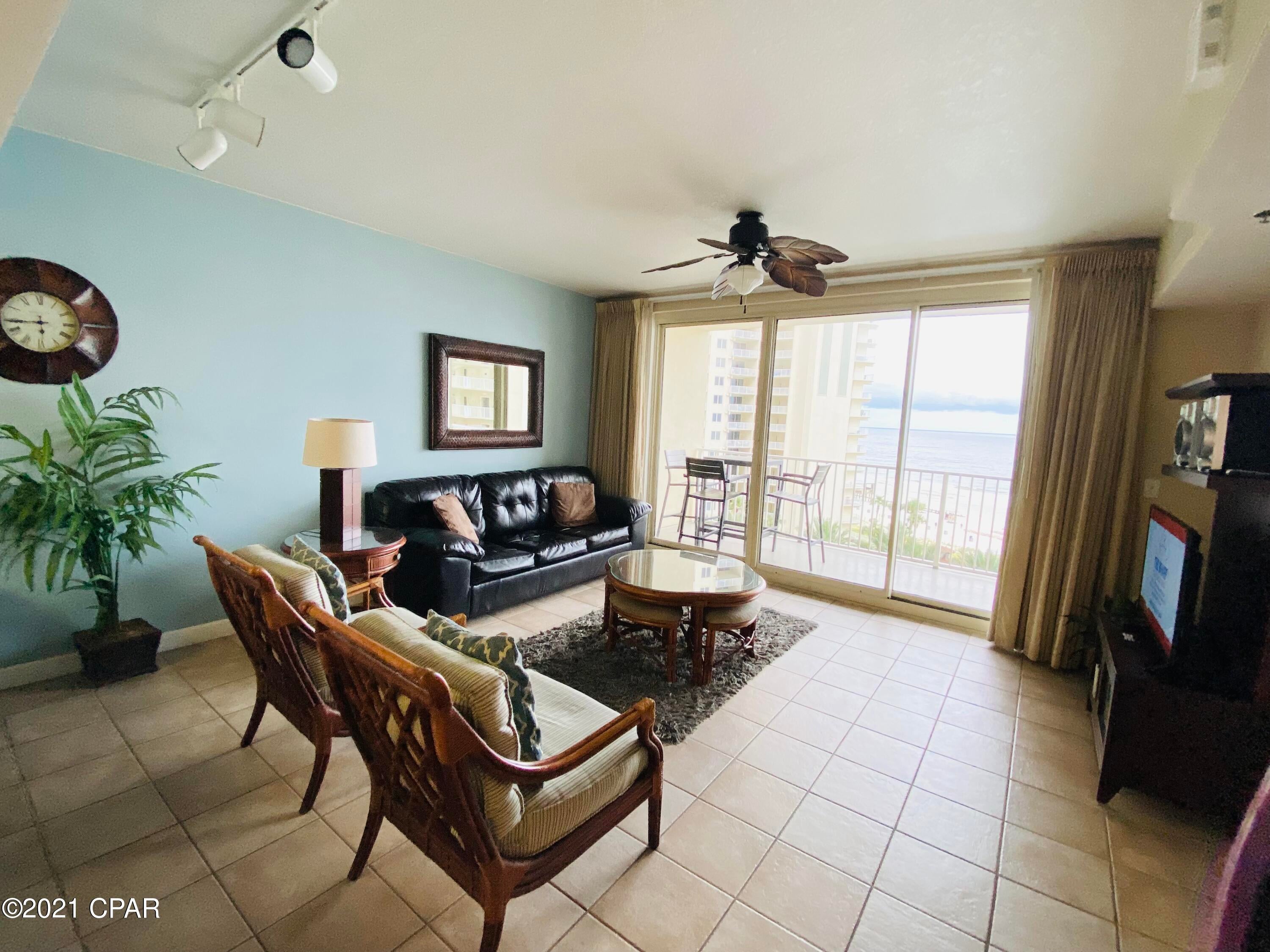 Wonderful view from this low floor condo at the super popular Shores of Panma Resort.  7th floor is perfect, and the parking is literally right around the corner from the front door.  2nd Bedroom only needs a door to call it a 2 bedroom! This style floorplan is the most popular at Shores, and has proven to be a money maker - it would be hard to find a better return on investment! These low floor units gross conservatively $40k per year.  Incredible return.