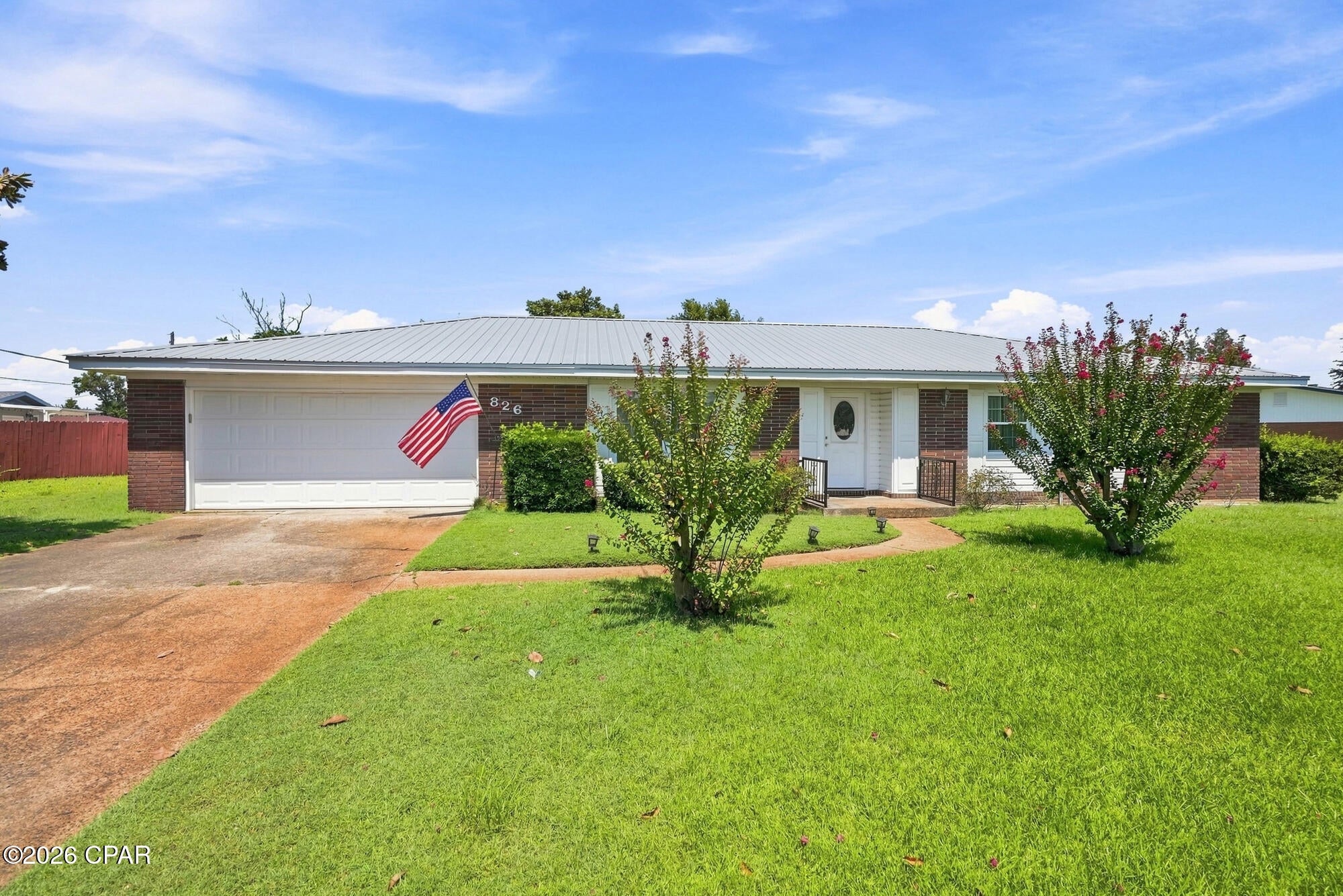 UNDER CONTRACT- TAKING BACKUP OFFERS 
Welcome to an HOA-free haven where neighbors take genuine pride in their yards--and 826 is no exception.

Step outside to a tenderly cared-for lawn of lush, green grass framed by perfectly pruned magnolia trees. Watch bunnies roam freely while birds sing gracefully overhead. The oversized lot gives you plenty of room to play, garden, entertain, or simply enjoy the peaceful outdoor space. A convenient sprinkler system helps keep everything thriving.

Recent upgrades include a brand-new metal roof and a new AC system for peace of mind and comfort. As an added bonus, lawn maintenance is included through the end of the year.

This home needs just a little TLC to make it truly shine--come see the potential and make it your own!