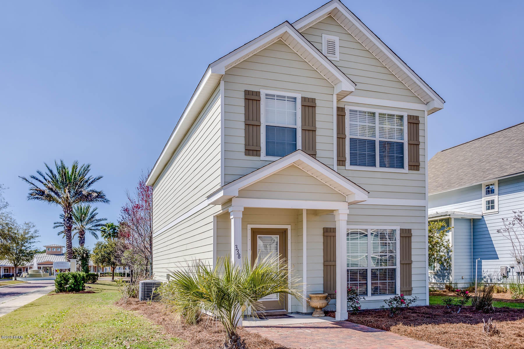 This beautiful PCB home is 3 bedrooms &  2.5 bathrooms. The interior is freshly painted!  It is conveniently located to shopping, Shipwreck Island Amusement Park and a short commute to NSA Naval Station or Pier Park and only a few minutes away from the Beautiful Gulf of Mexico. This home features granite countertops, custom cabinets & stainless appliances. The home has a private backyard that backs up to a pond and a short distance to the community pool. *NO PETS PLEASE.  ** Please do not call the rental line or the office/listing agent. Email panhandlerental@yahoo.com for information.