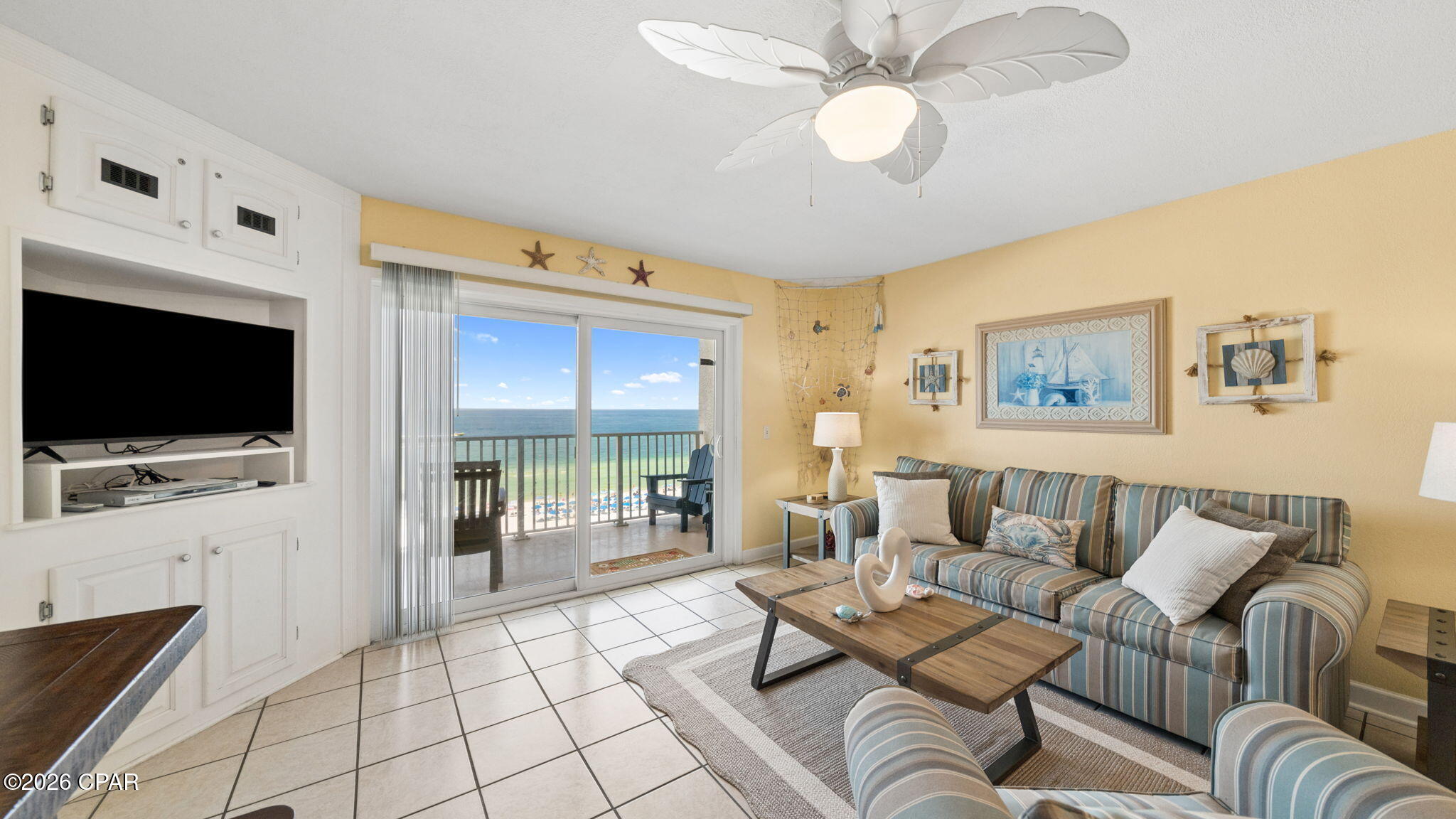 Welcome to Unit 827 at The Summit, where breathtaking Gulf views and resort-style living come together in the heart of Panama City Beach! This well-maintained Gulf-front condo offers an open floor plan filled with natural light and a private balcony overlooking the sugar-white sand and emerald waters of the Gulf. One of the standout features of this unit is that it is one of the few condos at The Summit with two full bathrooms which BOTH include showers, providing added convenience for owners and guests alike. With proven rental history over the past several years, this property is an outstanding opportunity for investors or anyone looking for their own beachfront getaway.

The Summit is one of Panama City Beach's most popular Gulf-front resorts, offering exceptional amenities including two beachfront pools (one heated seasonally), two kiddie pools, indoor and outdoor hot tubs, a sauna, fitness center, tennis and pickleball courts, shuffleboard, direct beach access, a poolside Tiki Bar & Grill, on-site dining, a convenience store, and gated entry with ample open parking.

Ideally located on Thomas Drive, you're just minutes from St. Andrews State Park, marinas, shopping, dining, and many of Panama City Beach's most popular attractions.

Whether you're searching for a proven income-producing vacation rental or your own slice of paradise on the Gulf, Unit 827 offers the perfect combination of location, amenities, and investment potential. Schedule your private showing today!

All information is deemed reliable but not guaranteed. Buyer to verify all information and measurements if important.