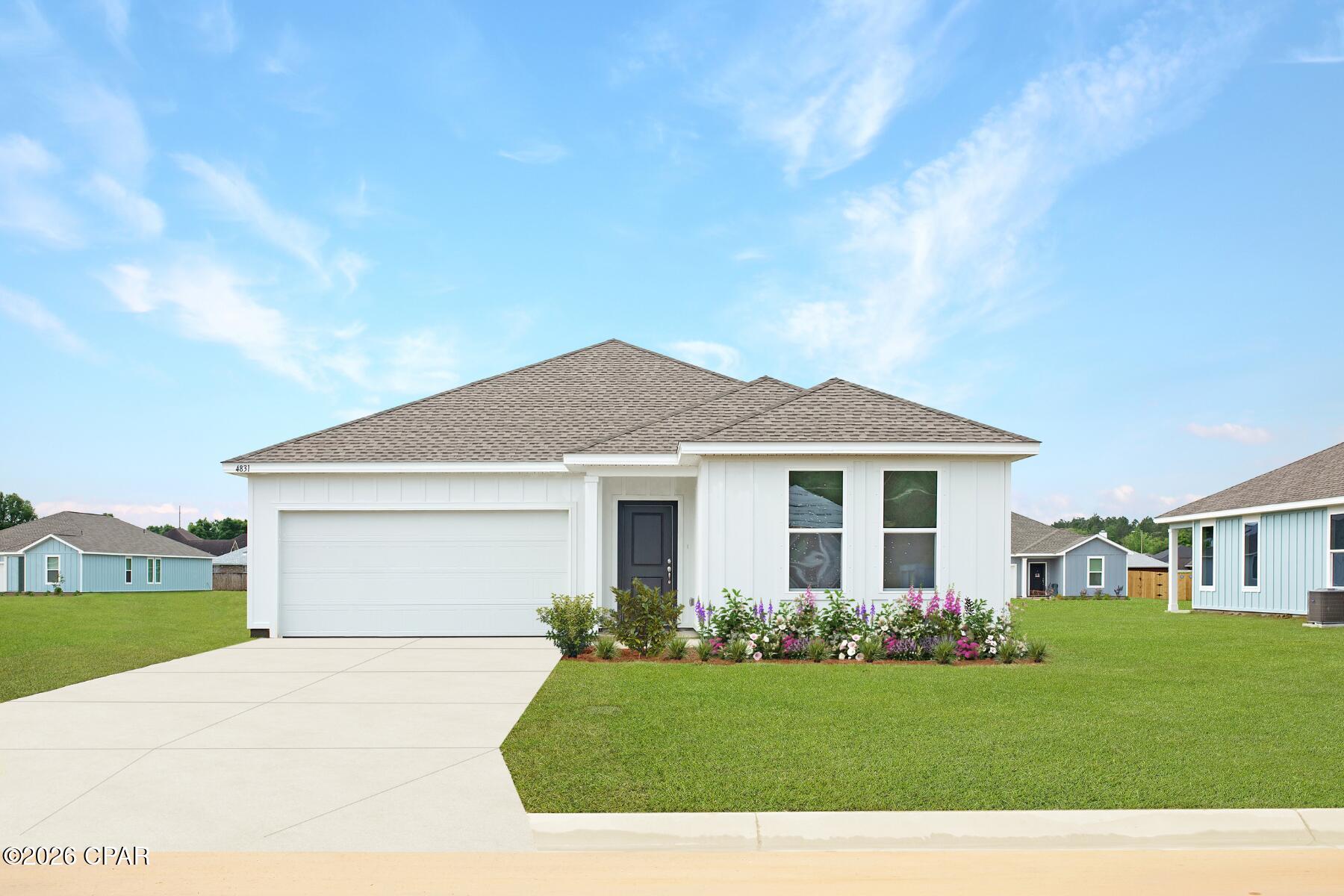Welcome to Magnolia Ridge, Lennar's newest community in Panama City, offering beautifully designed new homes with modern finishes, functional layouts, and exceptional value.

The Walsh floor plan features 4 bedrooms, 2 bathrooms, and 1,845 square feet of thoughtfully designed single-story living space. The open-concept layout seamlessly connects the kitchen, dining area, and family room, creating an inviting space for everyday living and entertaining.

The stylish kitchen features quartz countertops, white shaker-style cabinetry, stainless steel appliances, and ample workspace. The private owner's suite offers a HUGE walk-in closet and an en-suite bath complete with dual vanities and a beautifully tiled walk-in shower. Spacious secondary bedrooms provide generous closet space for added storage.

Step outside to the covered rear patio, perfect for relaxing, entertaining, or enjoying the Florida lifestyle. A 2-car garage adds everyday convenience and additional storage.

This home is currently under construction. Floor plans, elevation renderings, and photos are for illustrative purposes only. Actual colors, finishes, features, options, and layout may vary.

Schedule your private tour today and ask about current builder incentives.

Information is deemed reliable but not guaranteed. Buyer or buyer's agent should verify all information. Prices, features, and availability are subject to change without notice.