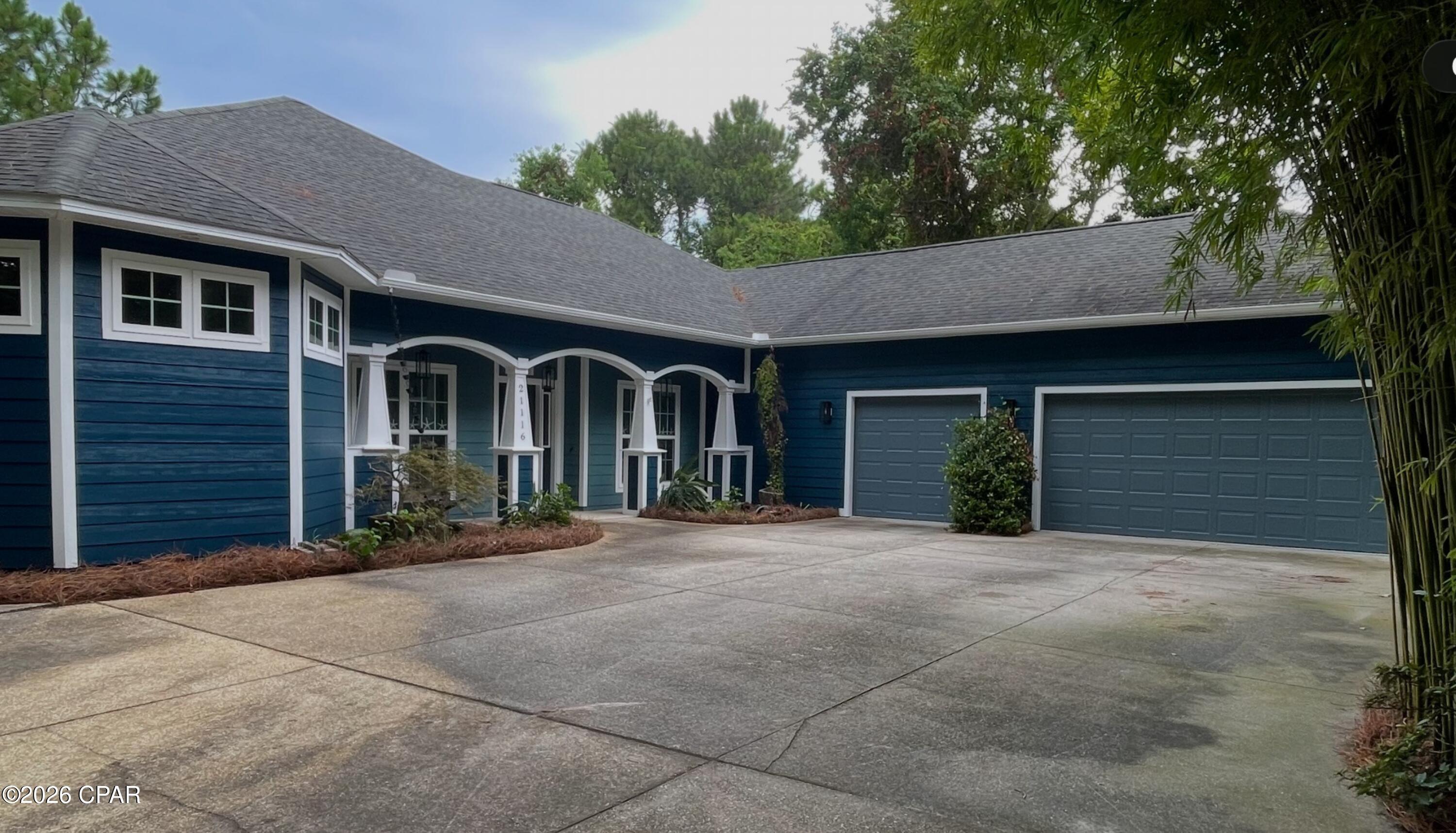 COMING SOON - NO SHOWINGS

Custom built home offering privacy, space and exceptional indoor and outdoor living in the Gulf Vista community of Panama City Beach, approximately half a mile from the beach. Situated on a fenced .233 acre wooded lot south of Highway 98, this 3,234 square foot home features 3 bedrooms, 2.5 baths, a private driveway and a three car garage.

All three bedrooms are conveniently located on the main level, while a large bonus room upstairs provides valuable additional space with the flexibility to serve as a game room, home office, additional bedroom or multipurpose space.

The beautiful kitchen is designed for both everyday living and entertaining, with a large island providing additional prep space, seating and a natural gathering place within the home.

The spacious owner's suite offers direct access to the pool and an impressive bath designed with comfort and function in mind. Separate walk in closets lead into the bath, featuring a soaking tub, two individual vanities and an oversized double entry shower with three shower heads, including a rainfall shower. Beautiful tilework and transom windows add natural light and architectural detail.

Outdoor living is a standout feature of this property. A covered patio overlooks the lagoon style swimming pool, while the fenced and wooded setting creates a private outdoor retreat.

With 3,234 square feet, a three car garage, private driveway, flexible bonus space, lagoon style pool and custom details throughout, this Gulf Vista home offers a rare combination of space and privacy approximately half a mile from the beach.

You won't want to miss this one!