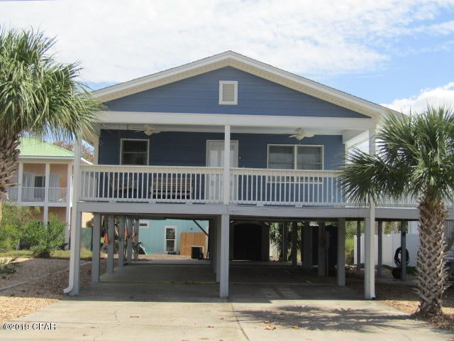 Elegant beach house located walking distance to the beach. Home features 2 bedrooms, 2 baths, large living area, separate dining area.									

open kitchen, deck off front and side of house. Exterior shower area and storage shed. Washer & dryer ''AS IS''. Palm tree trimming and weed kill provided.
