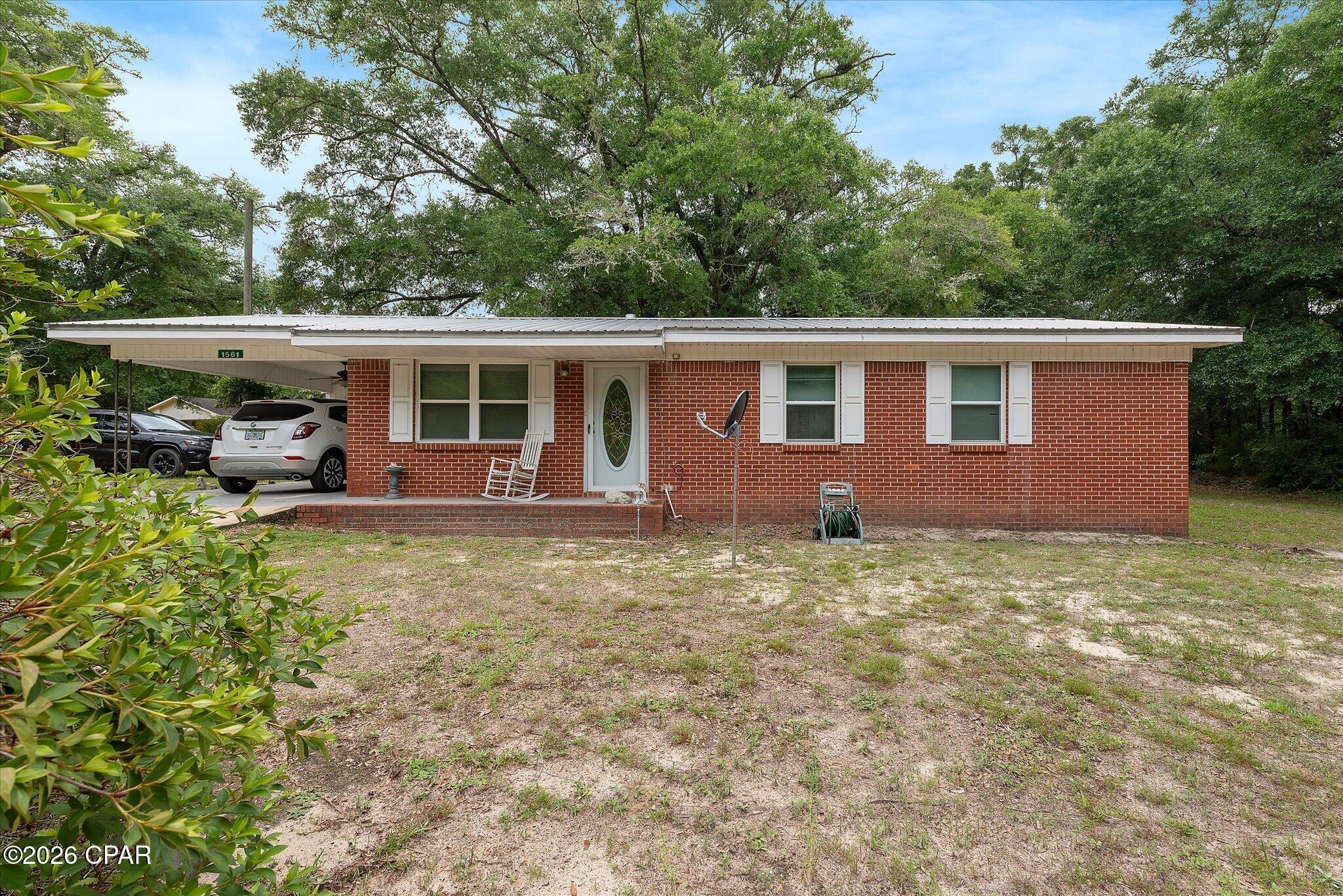 Move-in ready and exceptionally well maintained, this all-brick home offers the perfect blend of quality construction and modern updates. Renovated in 2023, major improvements include a new metal roof, new HVAC system, new windows, and new luxury vinyl plank flooring. The functional floor plan provides comfortable living spaces, and a detached storage building adds extra convenience. Situated on a corner lot in the quiet town of Ponce de Leon, this property offers small-town charm, low-maintenance living, and the peace of mind that comes with extensive recent updates. This property is located in an area eligible for USDA financing for qualified buyers. With the major improvements already completed, all that's left to do is move in and enjoy.
