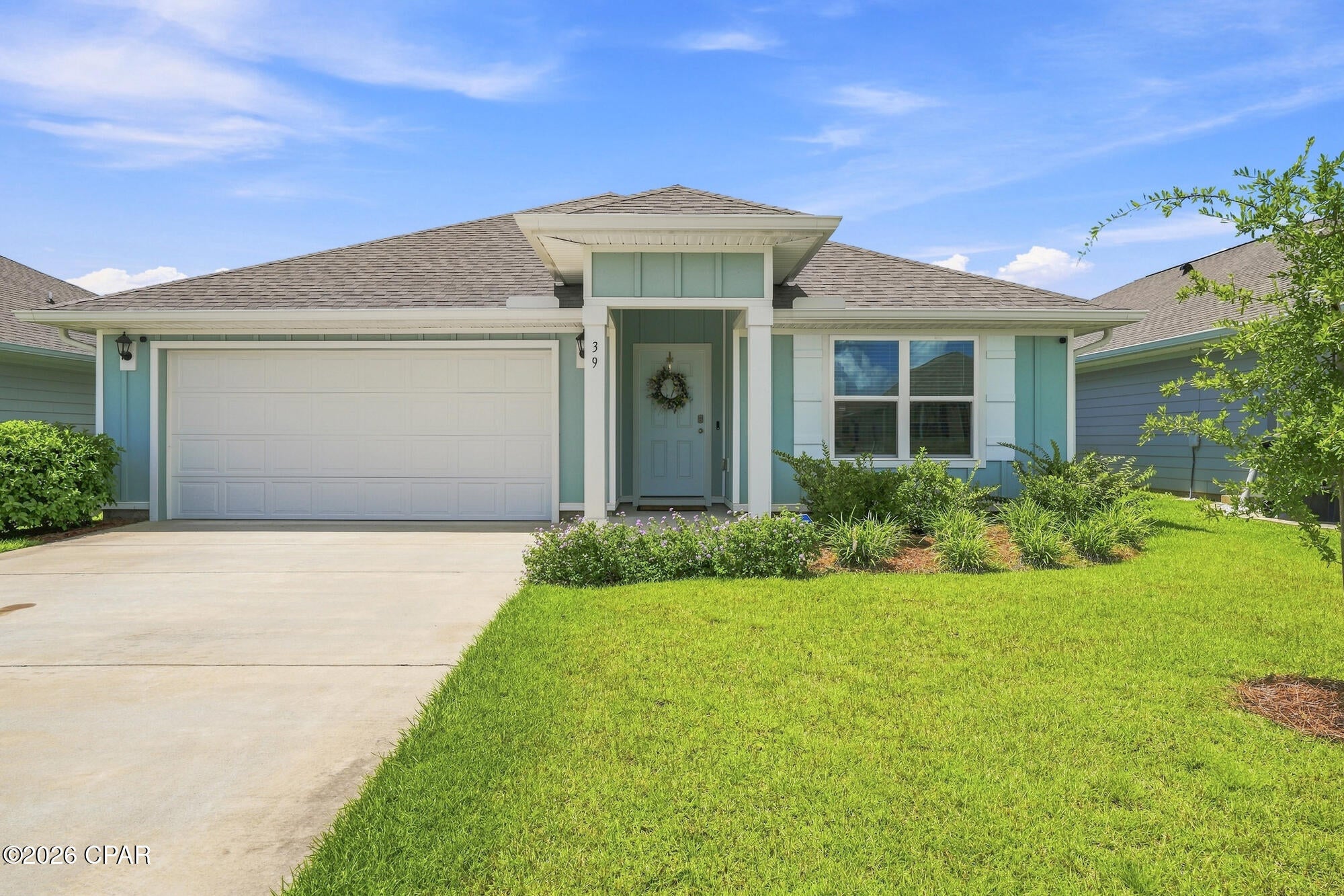 LOWEST PRICED 4-bedroom, 2-bath home in Owl's Head Farms! The Cali floor plan offers comfort, style, and functionality. The spacious layout features three guest bedrooms at the front of the home, each with generous closets and easy access to a full guest bath. The heart of the home is the open-concept kitchen and living area, perfect for everyday living and entertaining. The kitchen offers an island and spacious pantry for added convenience and storage. The private Primary Suite is tucked just off the living area and features an ensuite bath with a separate soaking tub and spacious walk-in closet. Interior highlights include EVP flooring throughout the main living areas, carpeted bedrooms, and granite countertops in the kitchen and bathrooms. A Smart Home Technology package includes Kwikset keyless entry, smart thermostat, and smart garage door. Enjoy fantastic community amenities including a swimming pool, two pickleball courts, basketball court, and playground. Located in growing Freeport, with a new Walmart Supercenter planned nearby, this is an exciting opportunity to own in an area on the rise. Don't miss your chance to be part of the growth!
