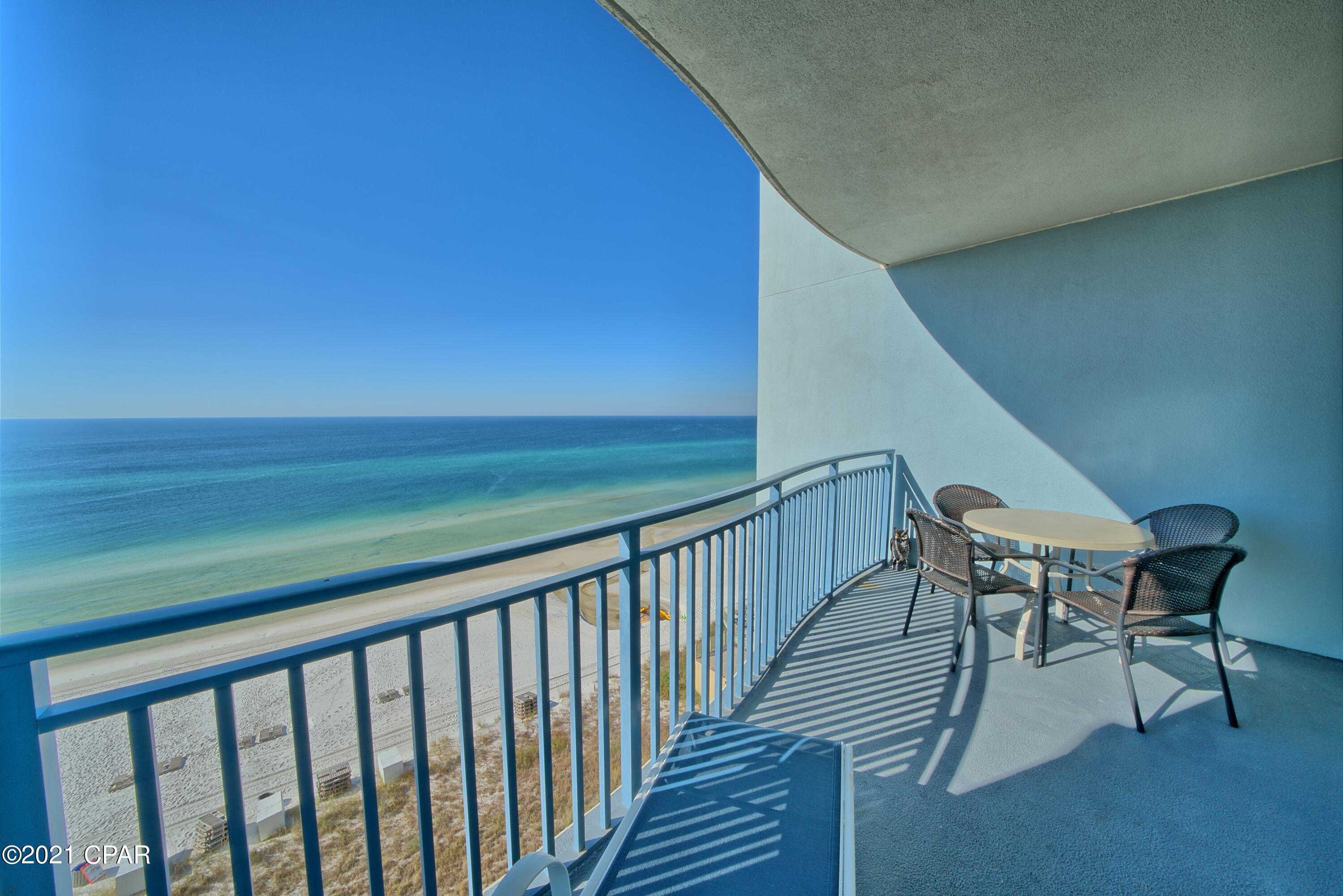 FALL/WINTER BLISS.. There isn't a better time of year on Panama City Beach than now, for sure! Sterling Breeze is located just a few steps from our Amazing White Sand Beaches as well as the City Pier & Pier Park Event Center! Unit #805 is in the perfect spot in this petite condominium (only 145 Units) with amazingly endless views of the Beach & Gulf of Mexico! The unit features Tile & W/W Carpet floors, a tasteful Tropical Décor/Motif, and Original Production Quality hard to match anywhere on PCB. Sterling Breeze is a Premier Vacation Destination and the Location is Prime for Real Estate Investment! I gotta tell you, It's a Great Buy! Don't be crazy and wait to call! Call today. All measurements are approximate, Buyer to verify