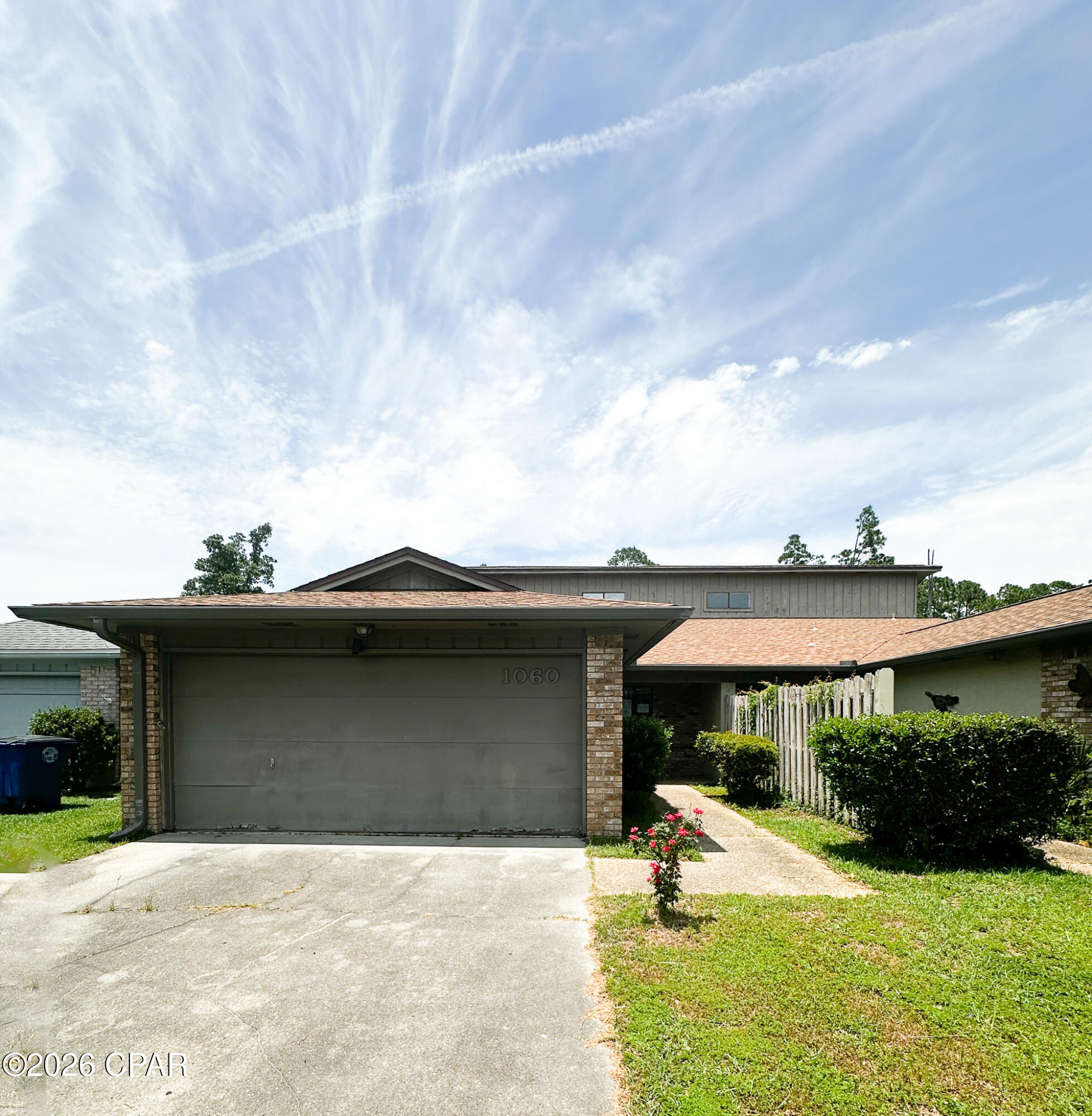Don't miss this VA foreclosure offering 3 bedrooms, 2 bathrooms, and 1,627 square feet of living space in a convenient central Panama City location. This attached single-family home features a spacious floor plan with soaring vaulted ceilings, a generous living room, dedicated dining area, and a functional kitchen with abundant cabinet and counter space.

The split-bedroom layout provides privacy, while the primary suite includes a large bathroom with dual vanities and ample closet space. Step outside to enjoy the covered back patio, perfect for entertaining, grilling, or simply relaxing while overlooking the backyard.

An attached two-car garage adds convenience and extra storage. With a little TLC, this property offers an excellent opportunity for homeowners looking to build equity or investors seeking their next project.

Ideally located near schools, shopping, restaurants, medical facilities, and Tyndall Air Force Base, this home combines convenience with great potential.

Property Highlights:
VA Foreclosure
Attached single-family home
3 Bedrooms | 2 Bathrooms
1,627 Sq. Ft.
Vaulted ceilings
Spacious living and dining areas
Split-bedroom floor plan
Large primary suite with dual vanity
Covered rear patio
Attached 2-car garage
Centrally located near shopping, dining, schools, and Tyndall AFB

Sold As-Is. Buyer to verify all information and measurements deemed important.